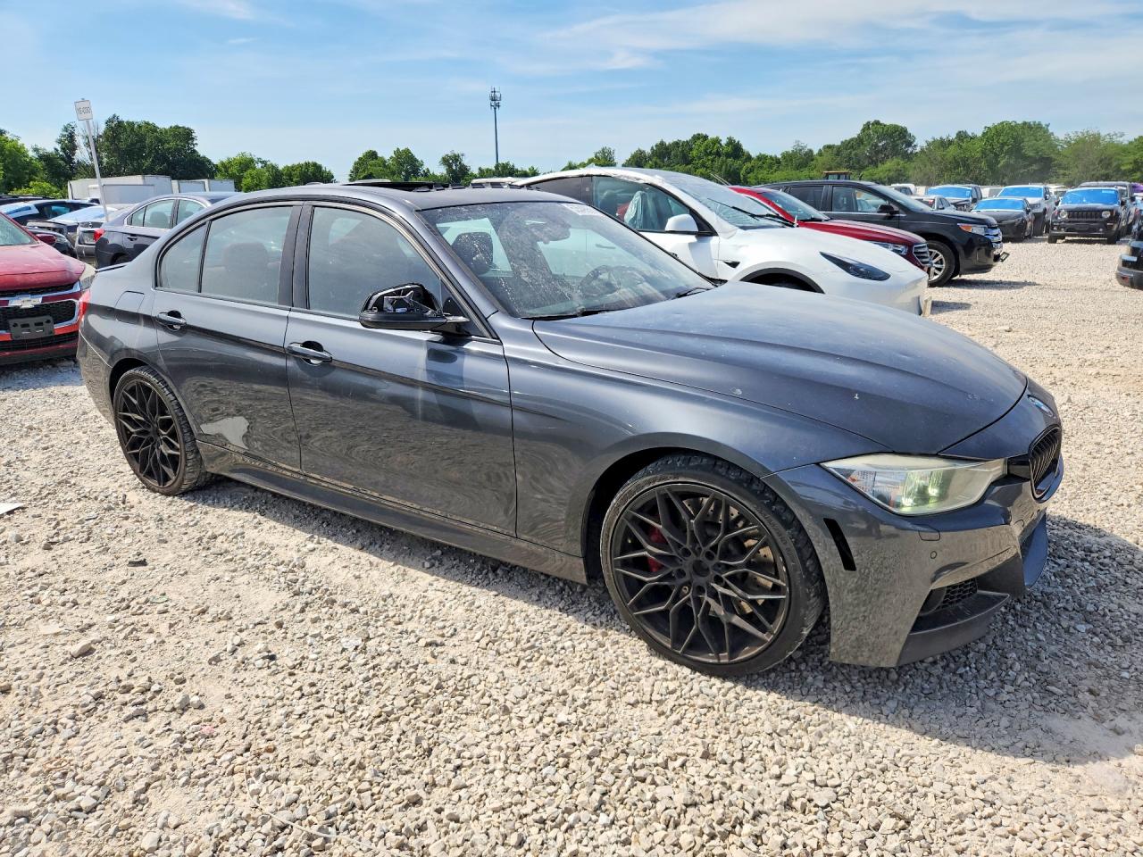 2015 Bmw 335 Xi Gray vin: WBA3B9C56FF589514