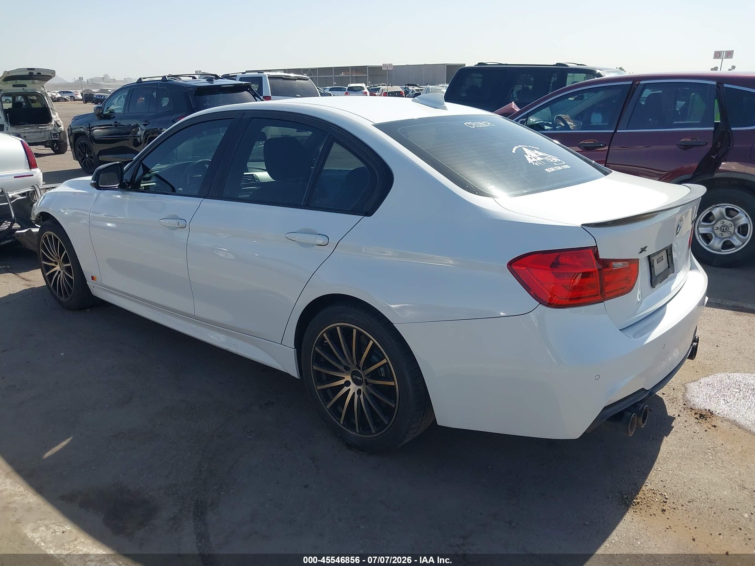 2013 Bmw 335i Xdrive White vin: WBA3B9C57DF585744