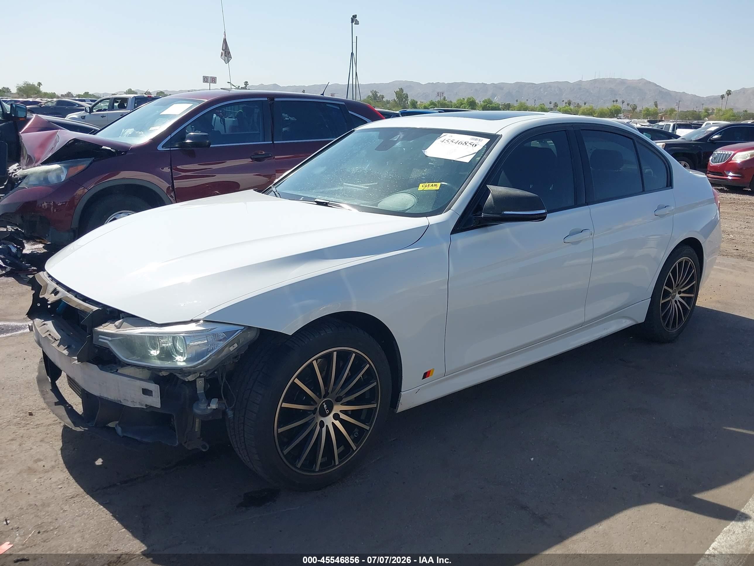 2013 Bmw 335i Xdrive White vin: WBA3B9C57DF585744