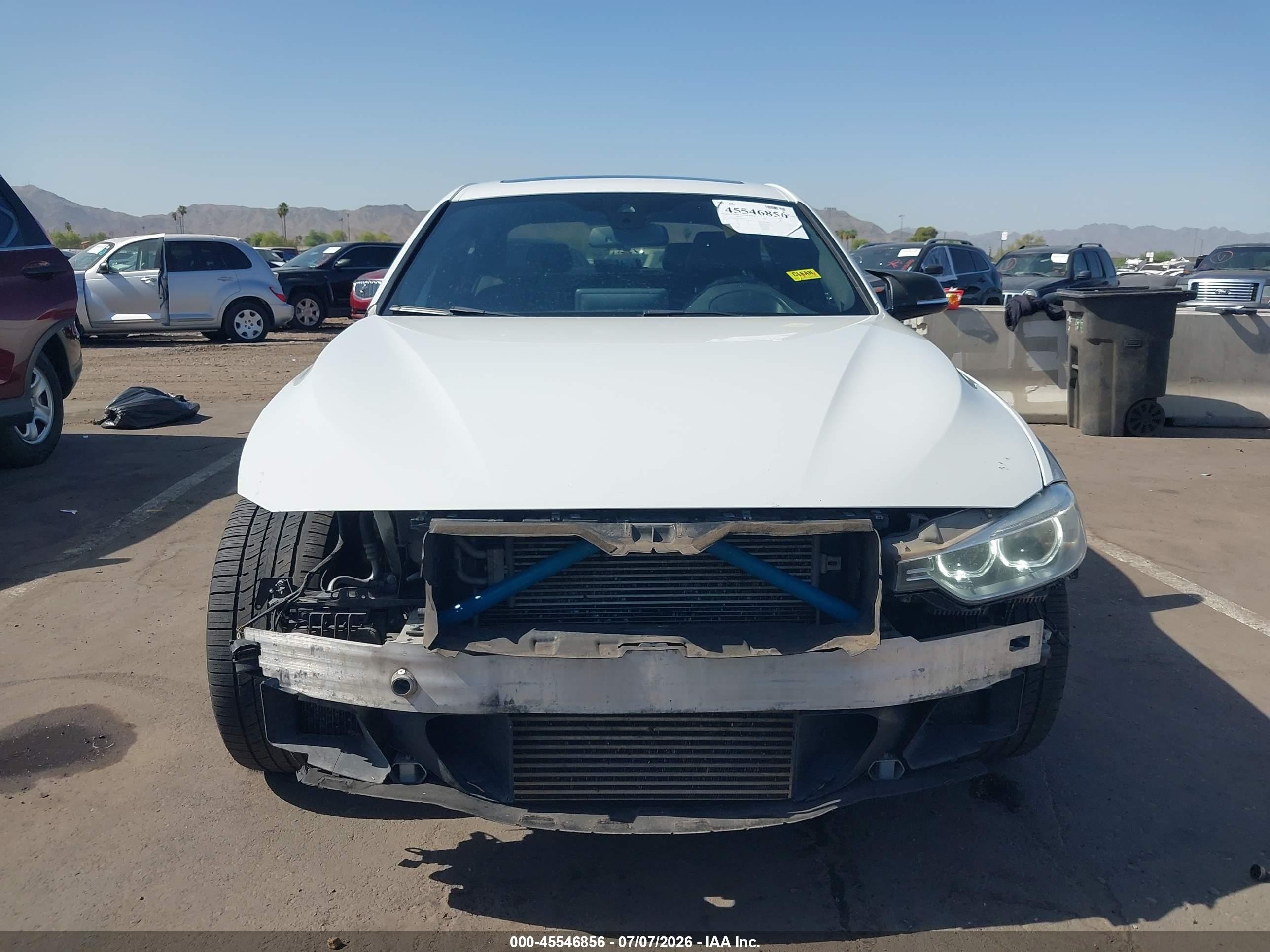 2013 Bmw 335i Xdrive White vin: WBA3B9C57DF585744