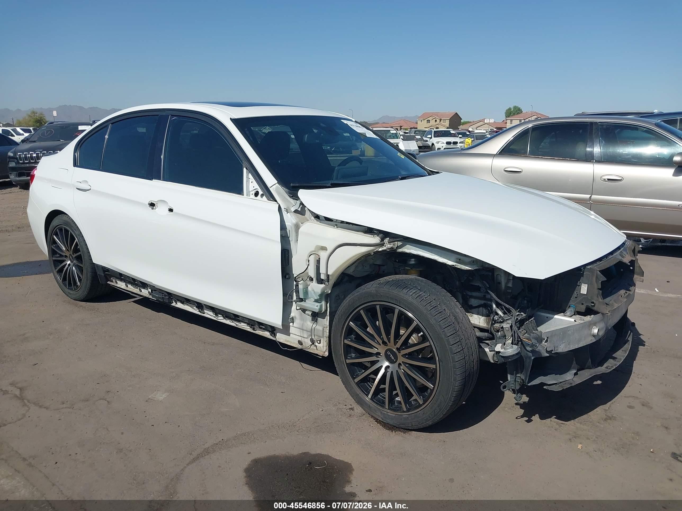 2013 Bmw 335i Xdrive White vin: WBA3B9C57DF585744