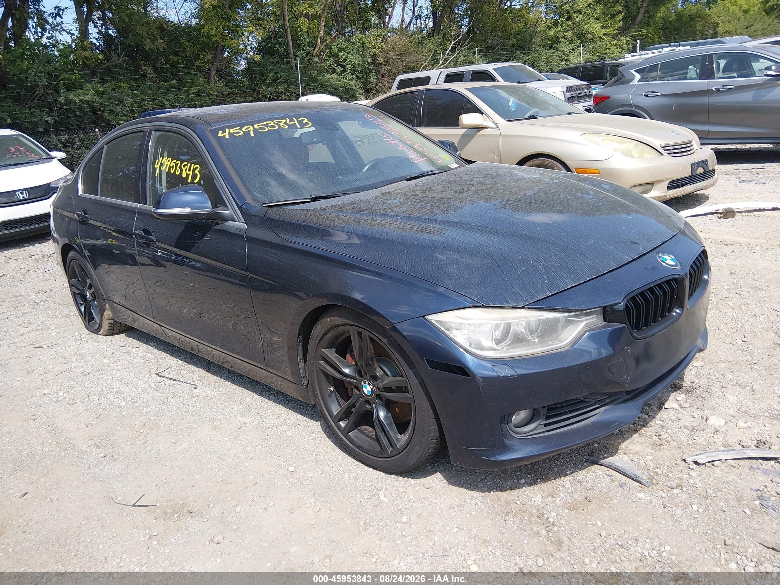 2013 Bmw 335i Xdrive Синий vin: WBA3B9C57DF586540