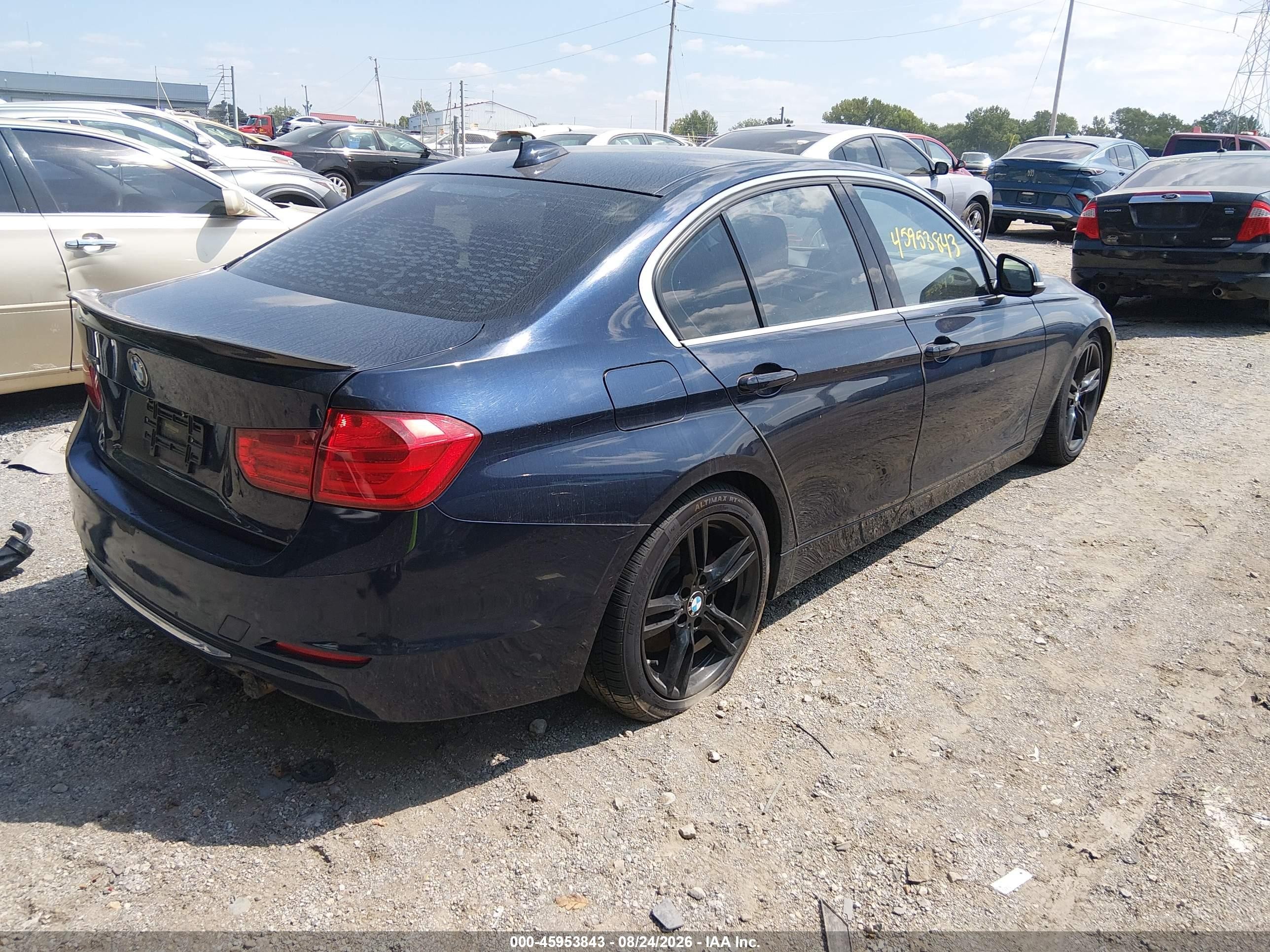 2013 Bmw 335i Xdrive Blue vin: WBA3B9C57DF586540