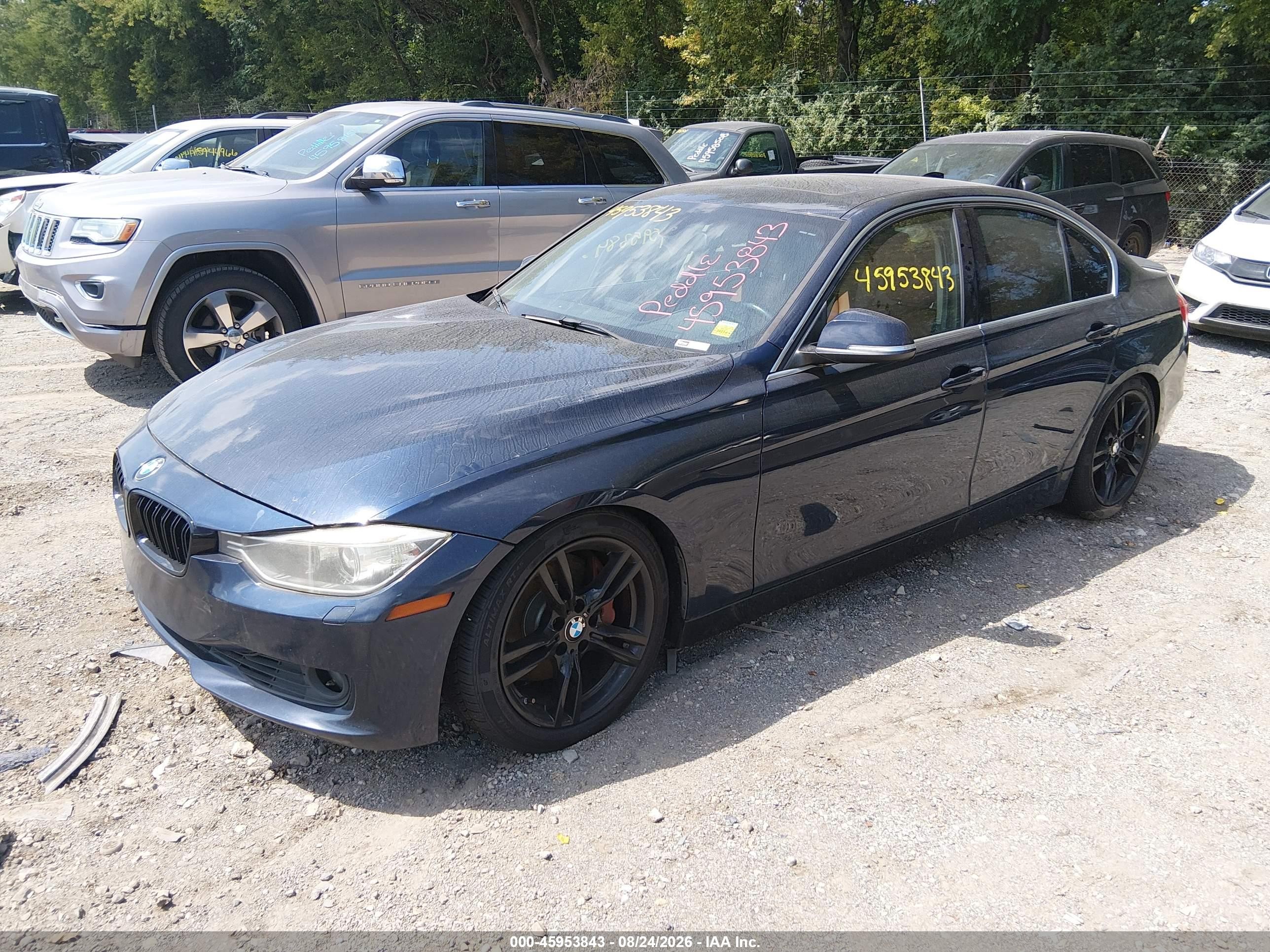2013 Bmw 335i Xdrive Blue vin: WBA3B9C57DF586540