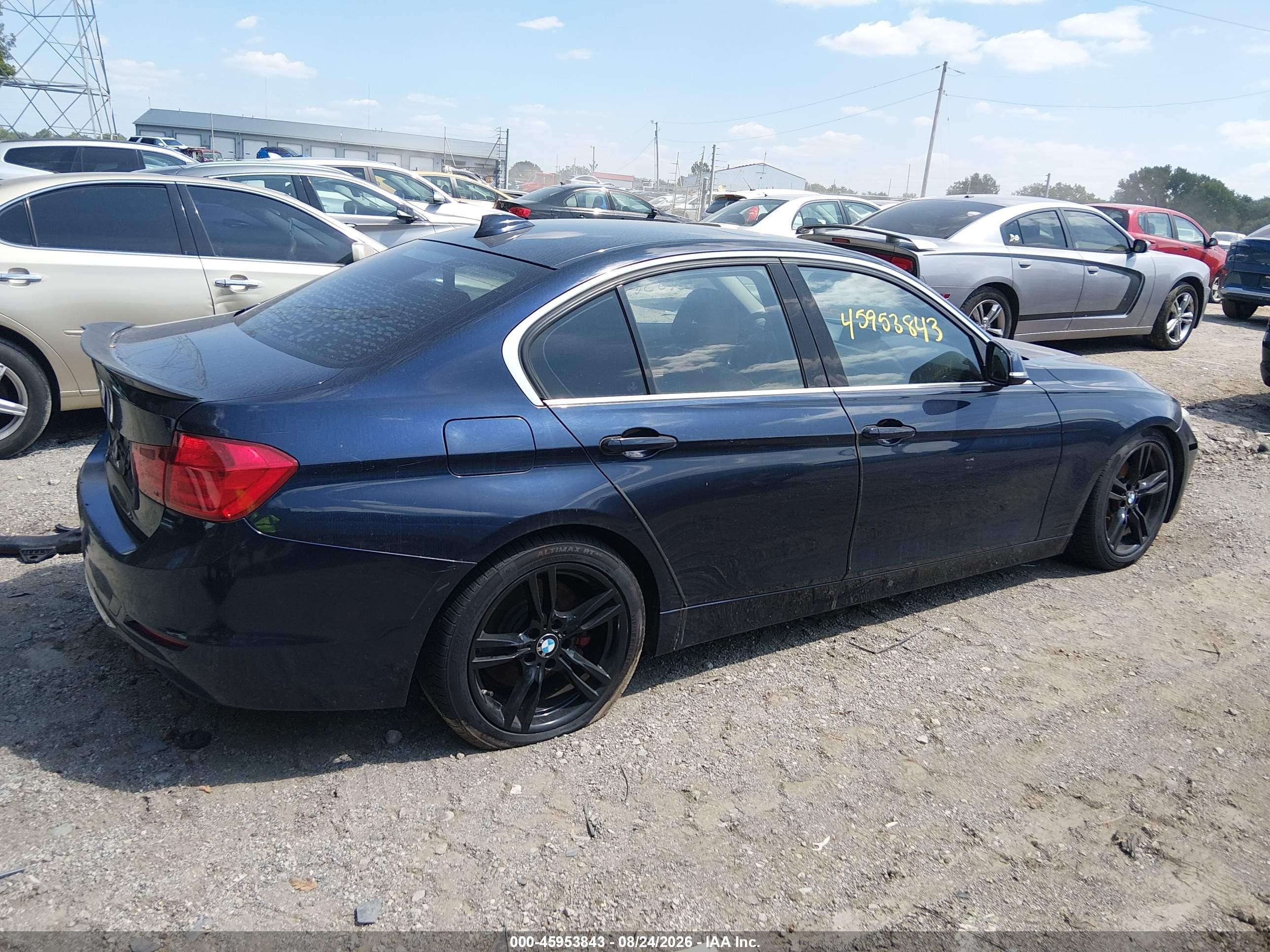 2013 Bmw 335i Xdrive Blue vin: WBA3B9C57DF586540