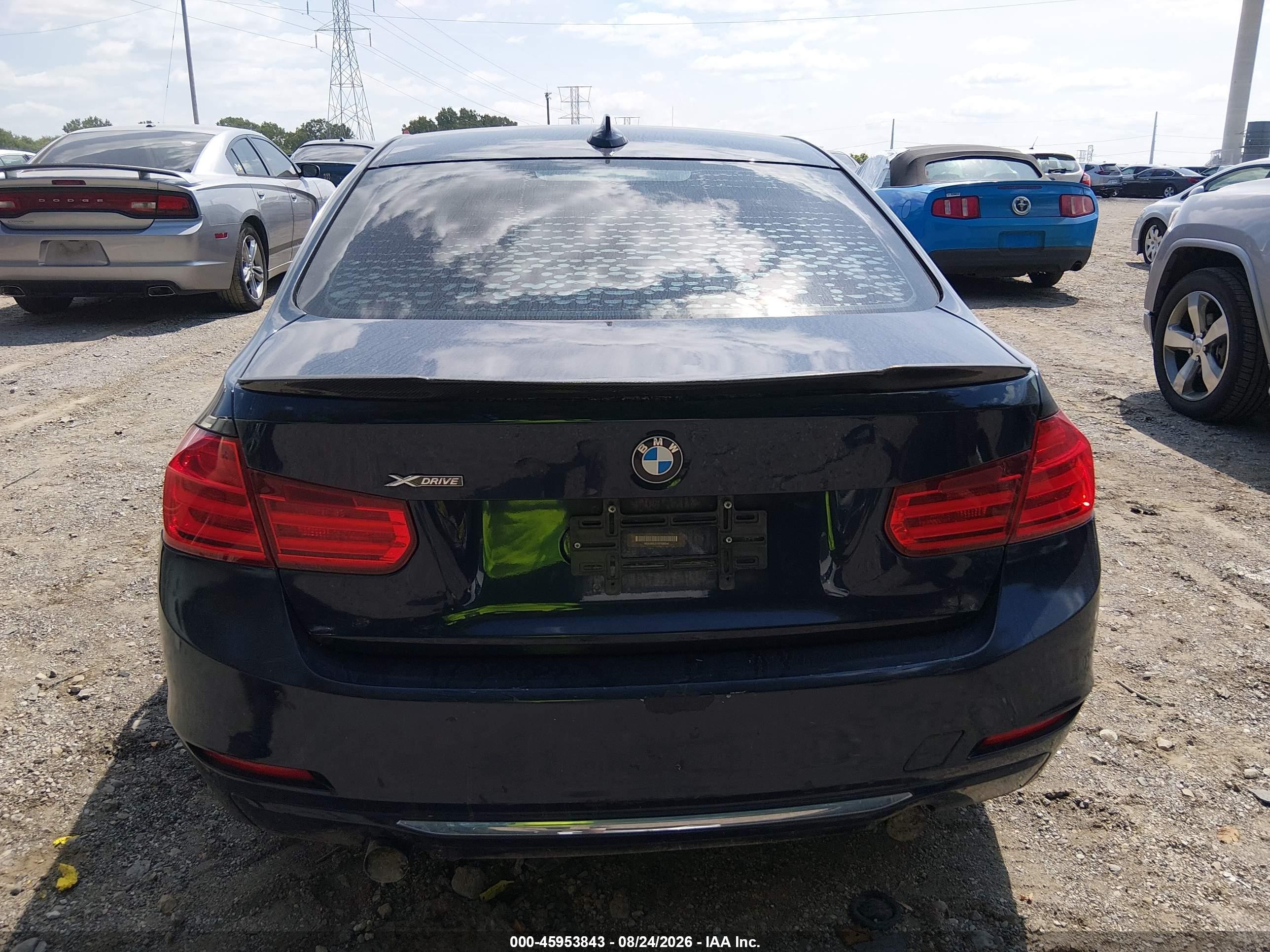 2013 Bmw 335i Xdrive Blue vin: WBA3B9C57DF586540