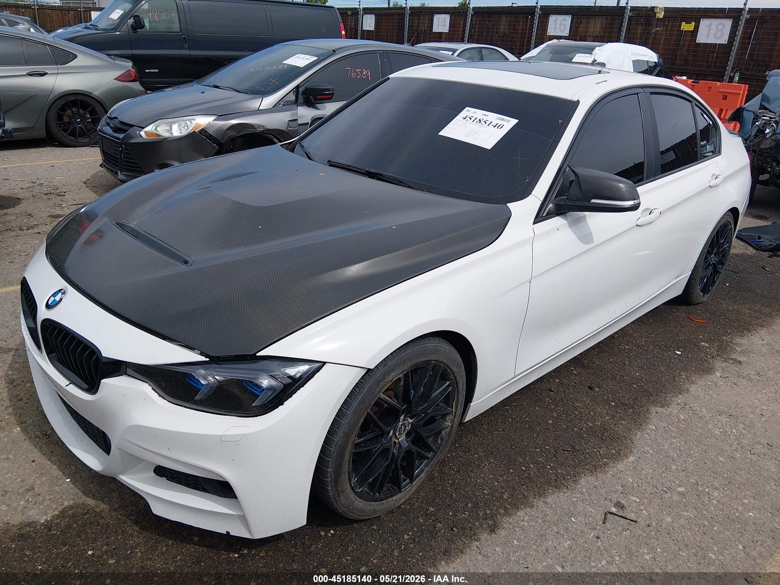 2013 Bmw 335i Xdrive White vin: WBA3B9C57DJ437400