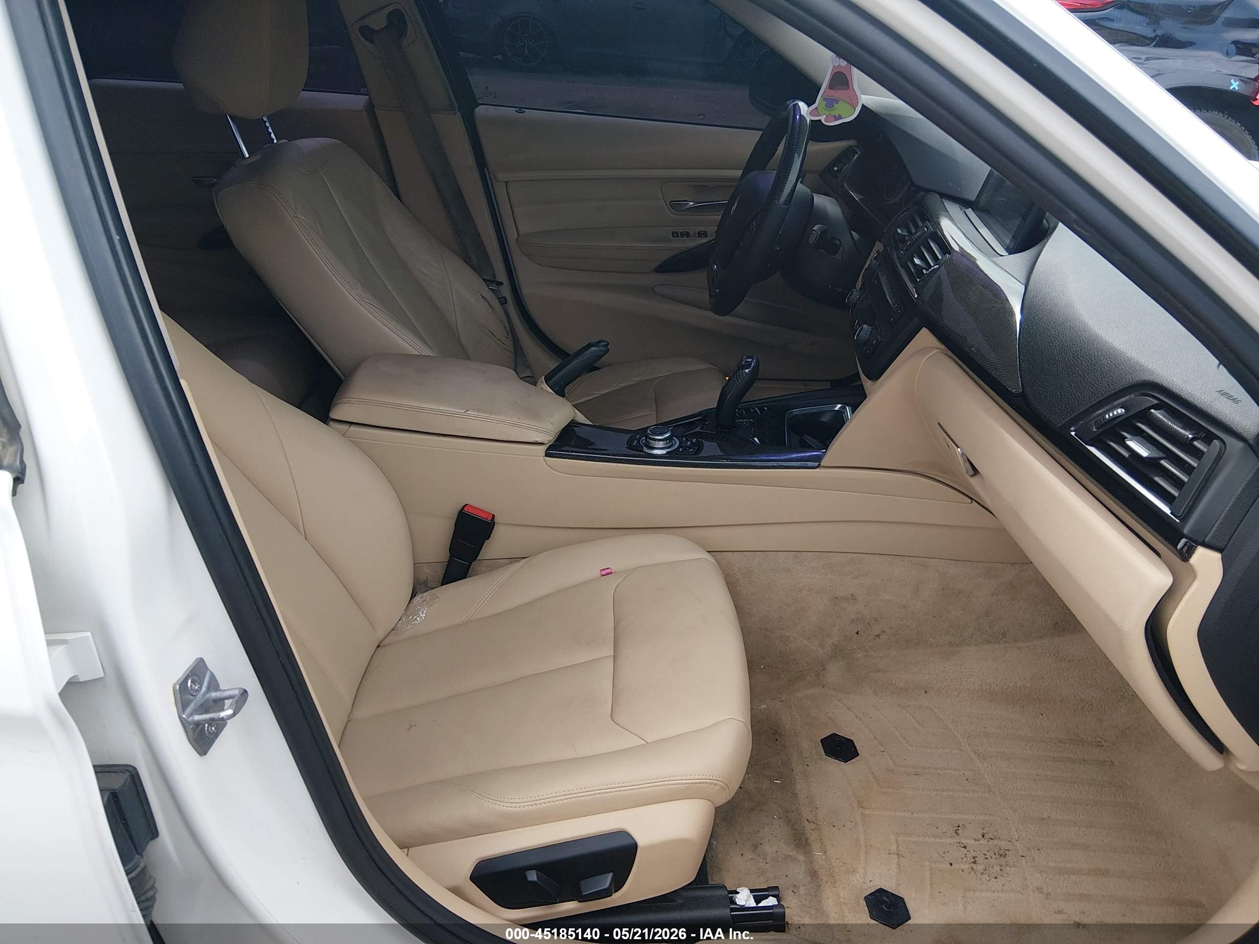 2013 Bmw 335i Xdrive White vin: WBA3B9C57DJ437400