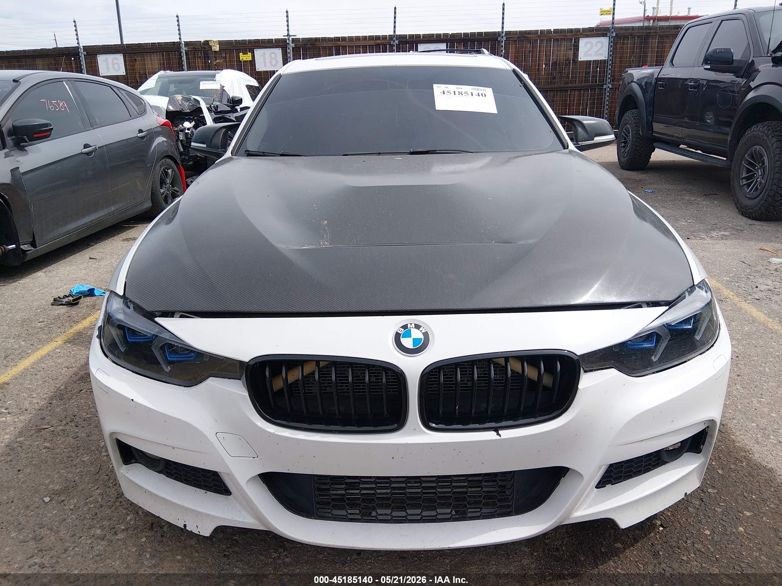 2013 Bmw 335i Xdrive White vin: WBA3B9C57DJ437400