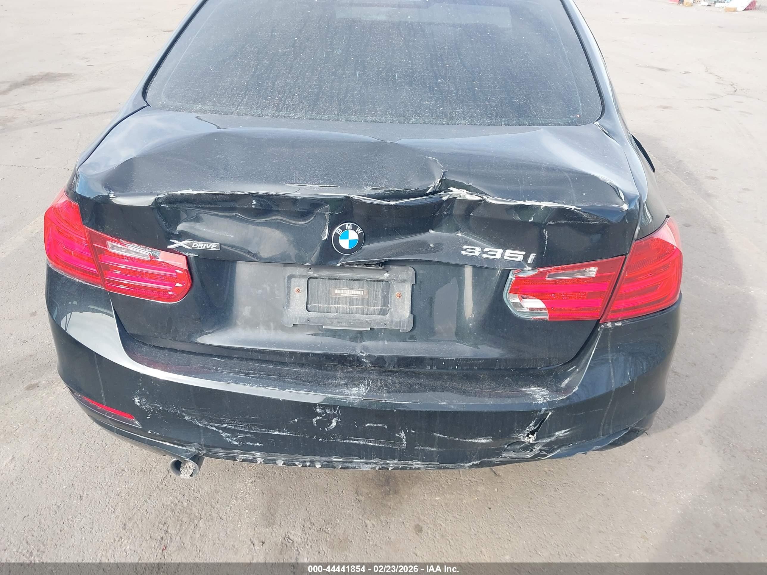 2015 Bmw 335i Xdrive Black vin: WBA3B9C57FP459350