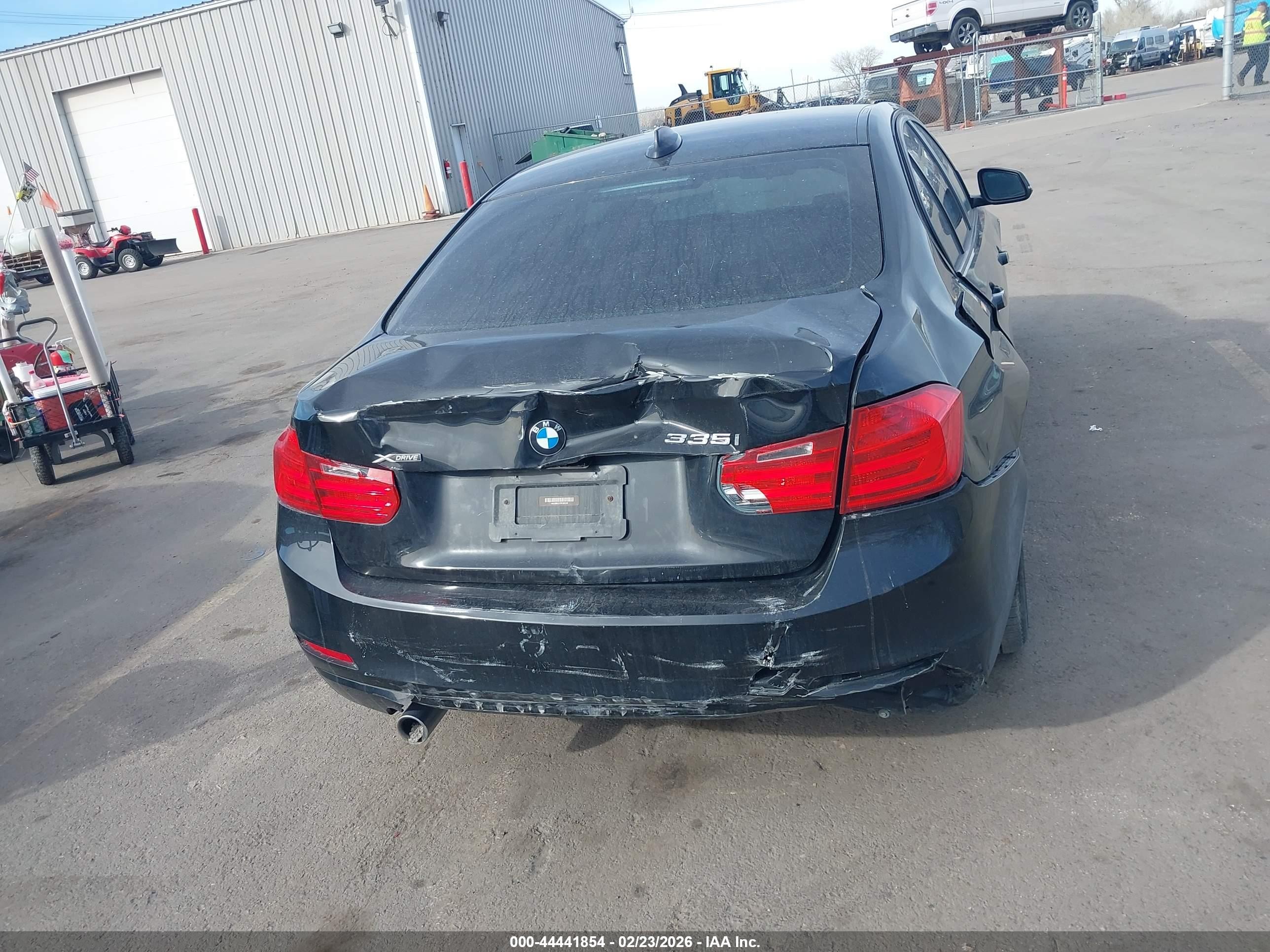 2015 Bmw 335i Xdrive Black vin: WBA3B9C57FP459350