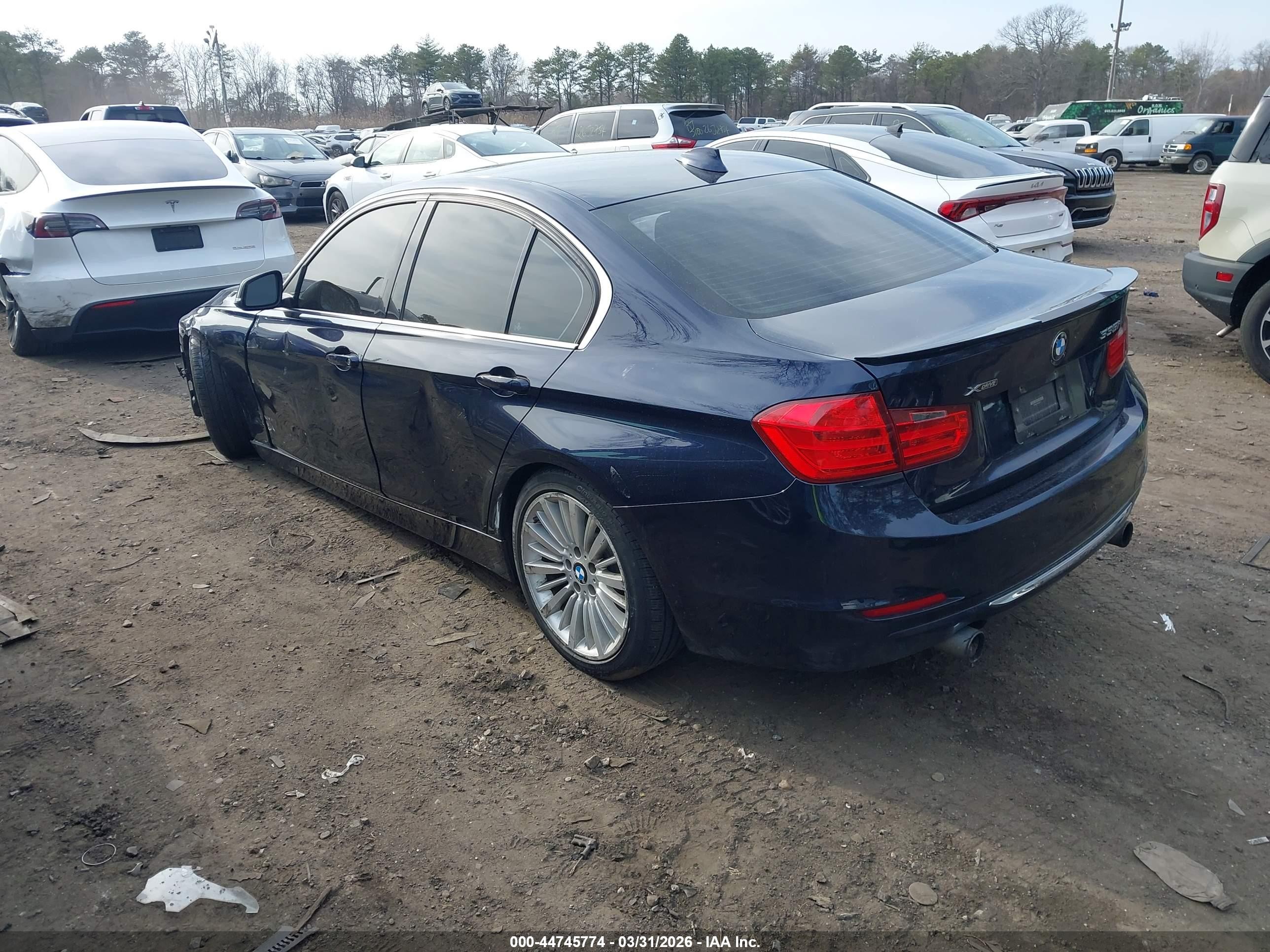 2013 Bmw 335i Xdrive Dark Blue vin: WBA3B9C58DF587177