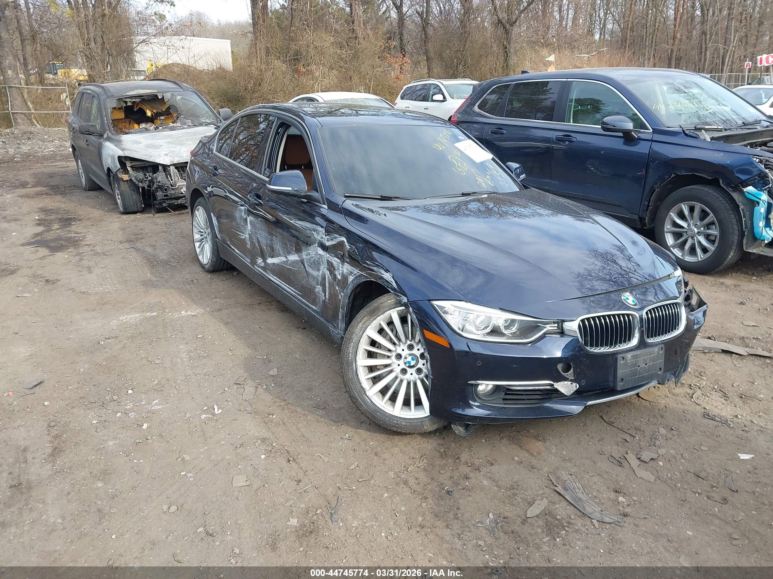 2013 Bmw 335i Xdrive Dark Blue vin: WBA3B9C58DF587177