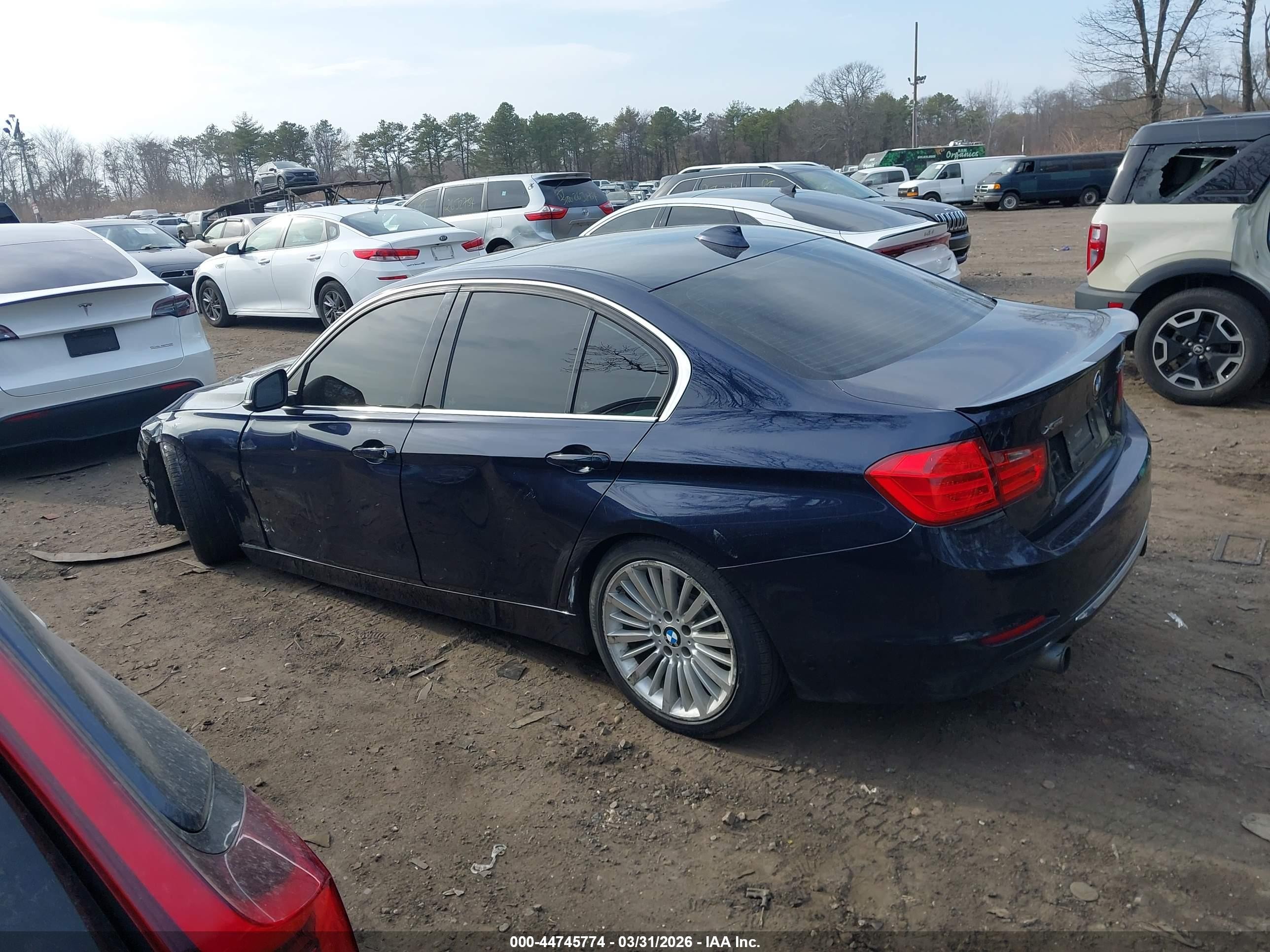 2013 Bmw 335i Xdrive Dark Blue vin: WBA3B9C58DF587177