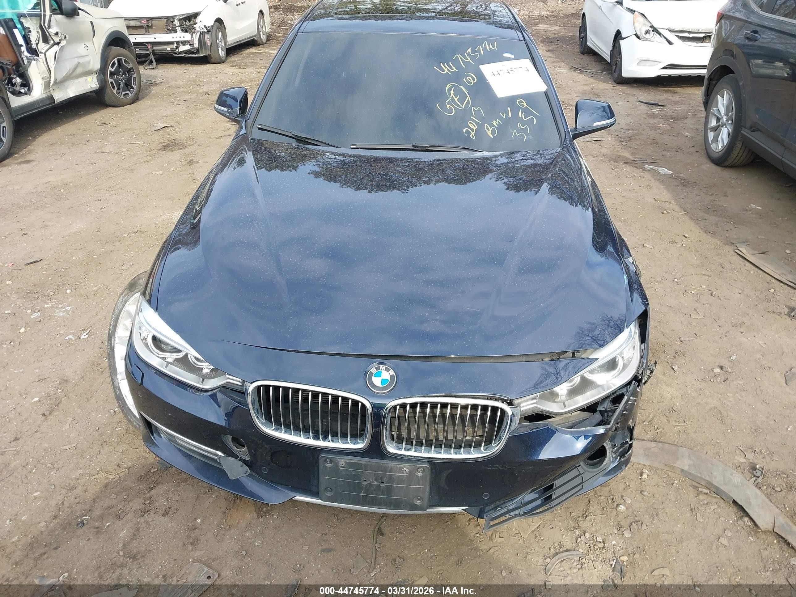 2013 Bmw 335i Xdrive Dark Blue vin: WBA3B9C58DF587177