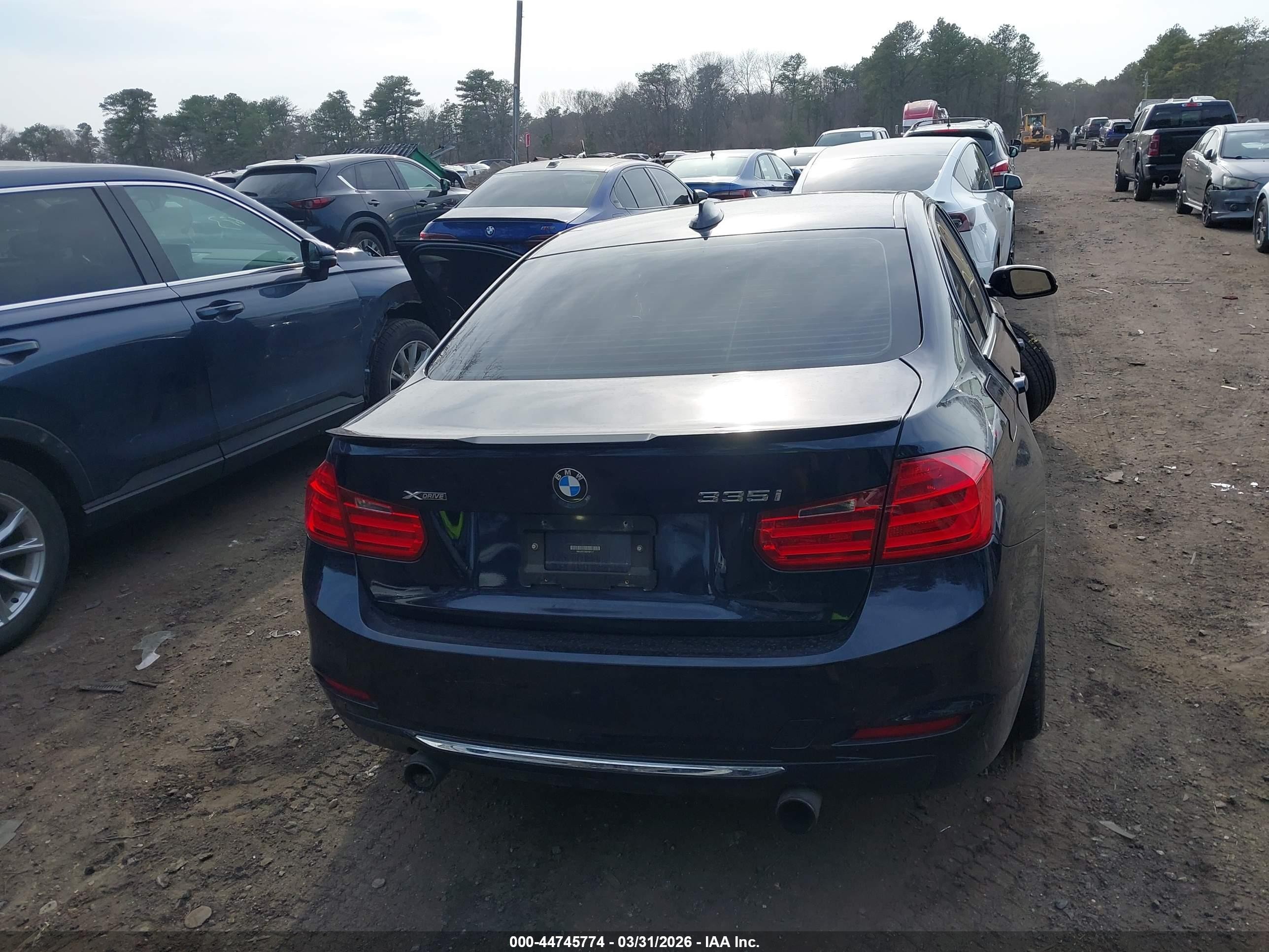 2013 Bmw 335i Xdrive Dark Blue vin: WBA3B9C58DF587177
