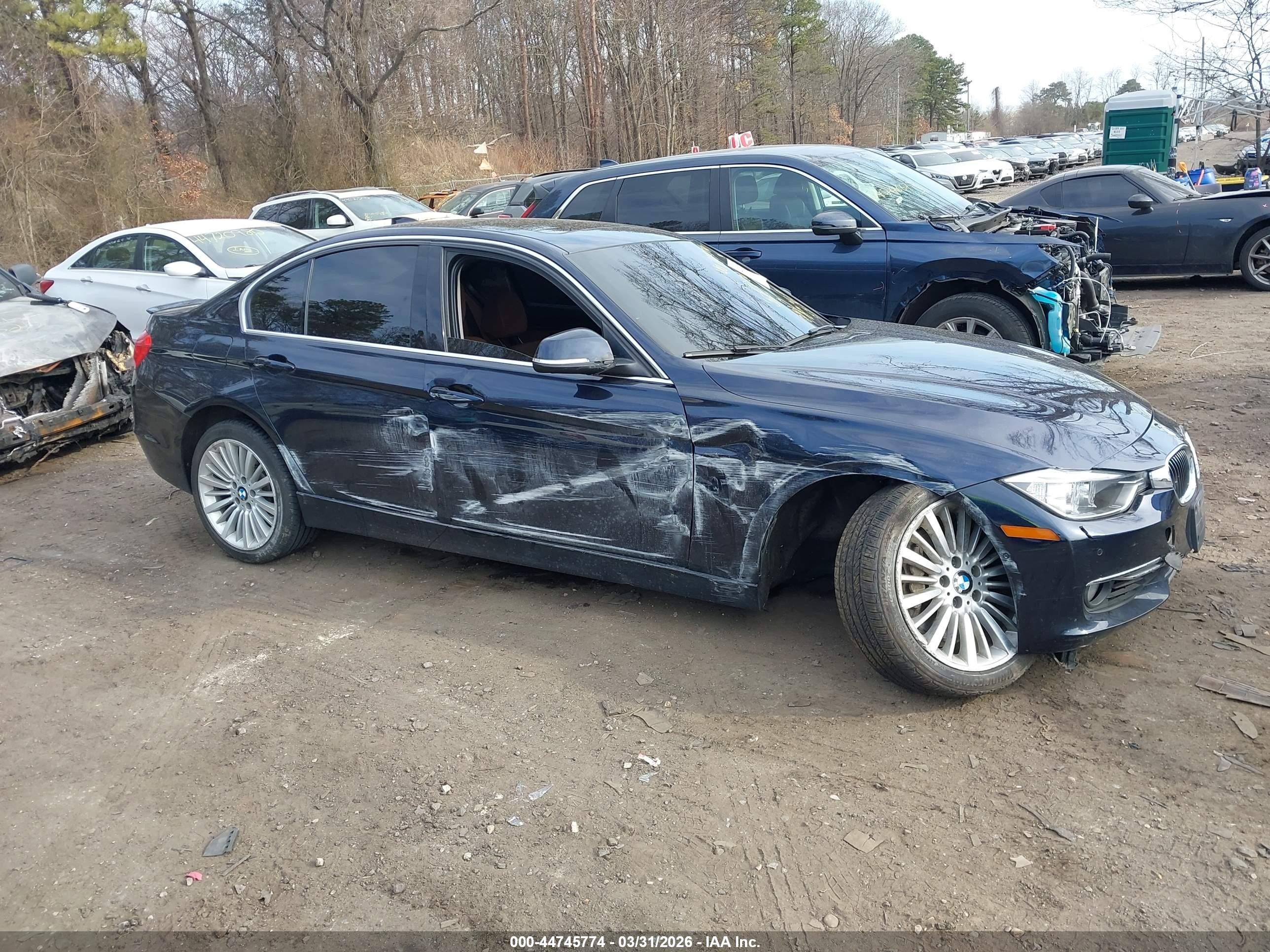 2013 Bmw 335i Xdrive Dark Blue vin: WBA3B9C58DF587177