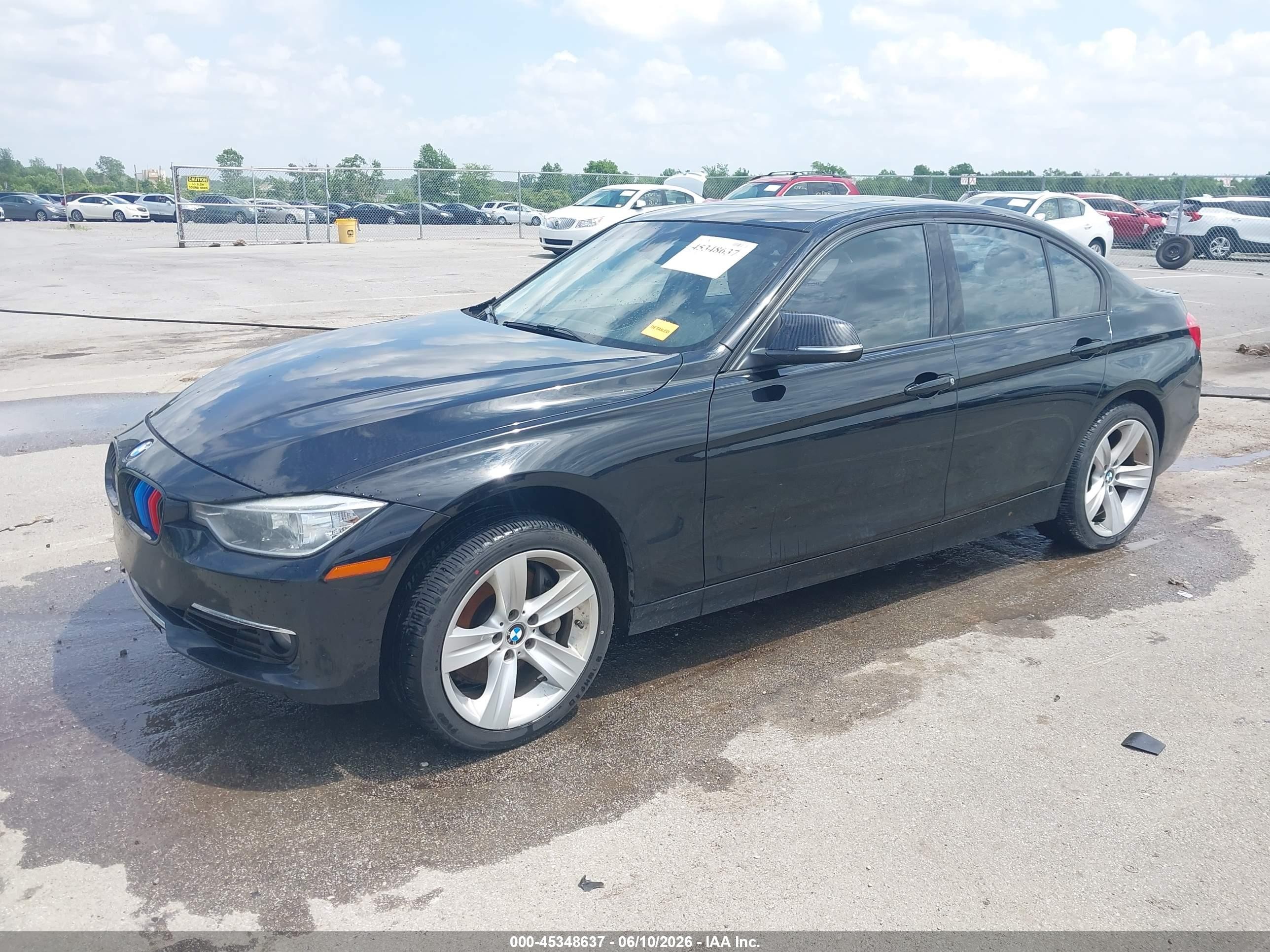 2015 Bmw 335i Xdrive Black vin: WBA3B9C58FF588848