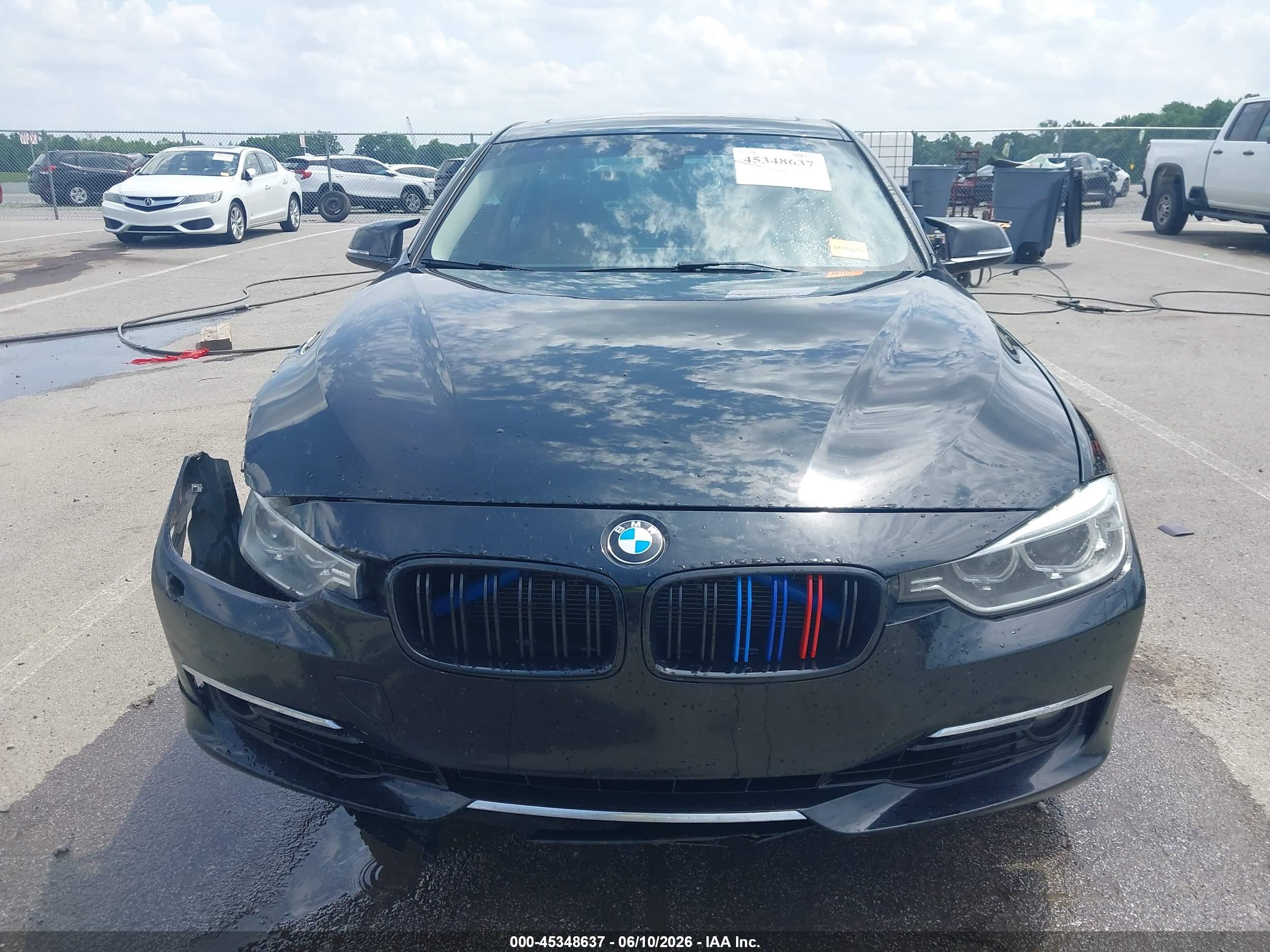 2015 Bmw 335i Xdrive Black vin: WBA3B9C58FF588848