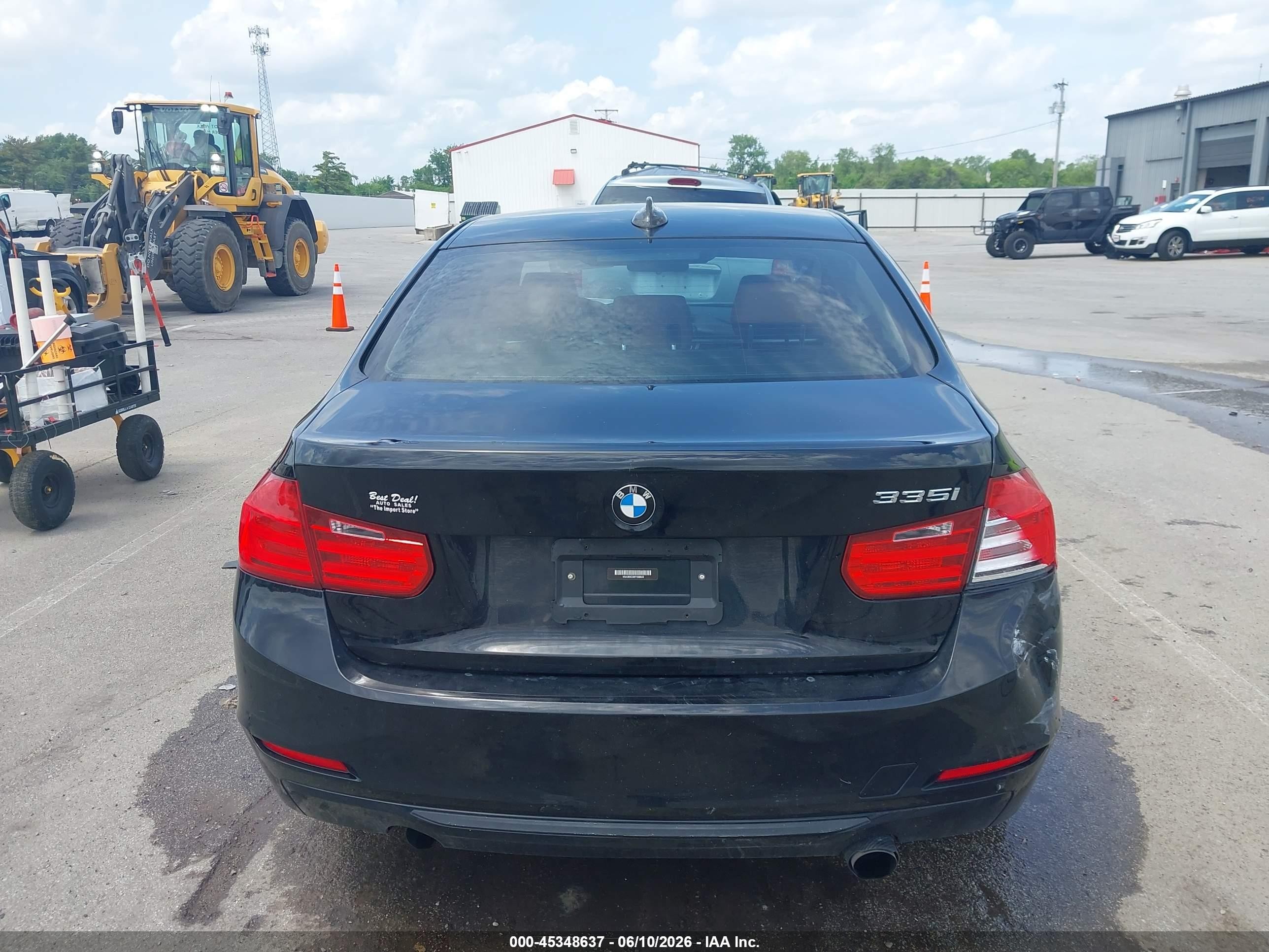 2015 Bmw 335i Xdrive Black vin: WBA3B9C58FF588848