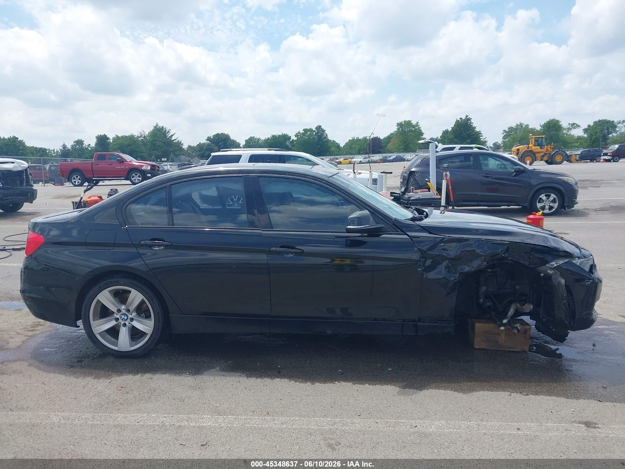 2015 Bmw 335i Xdrive Black vin: WBA3B9C58FF588848