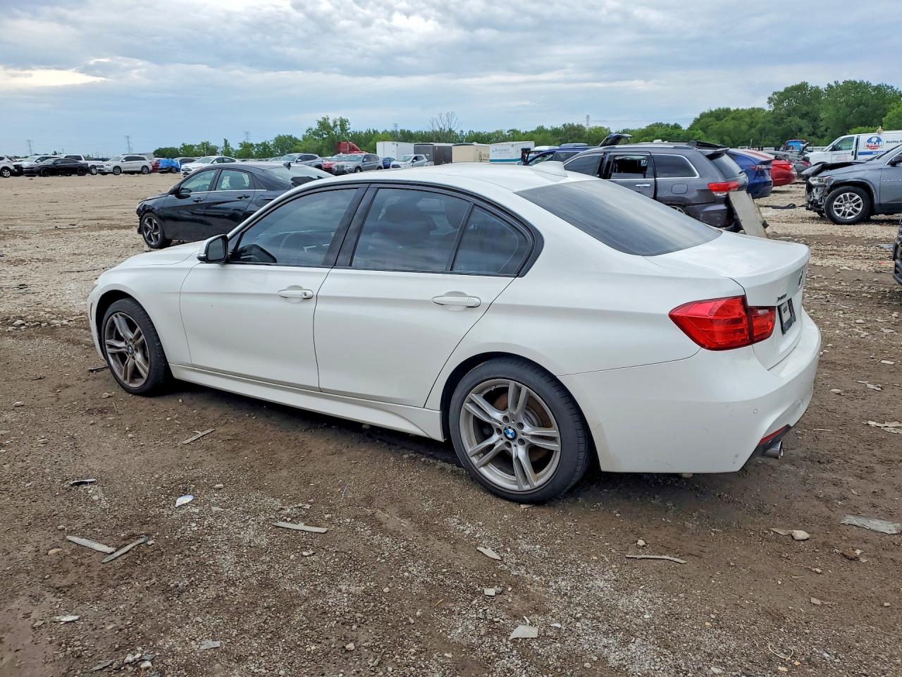 2015 Bmw 335 White vin: WBA3B9C58FF589711