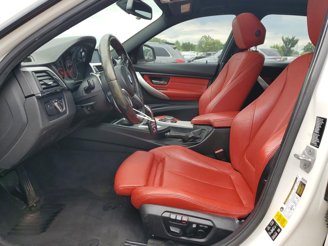 2015 Bmw 335 White vin: WBA3B9C58FF589711