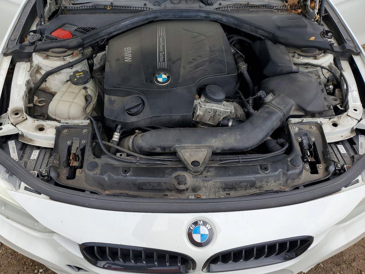 2015 Bmw 335 White vin: WBA3B9C58FF589711