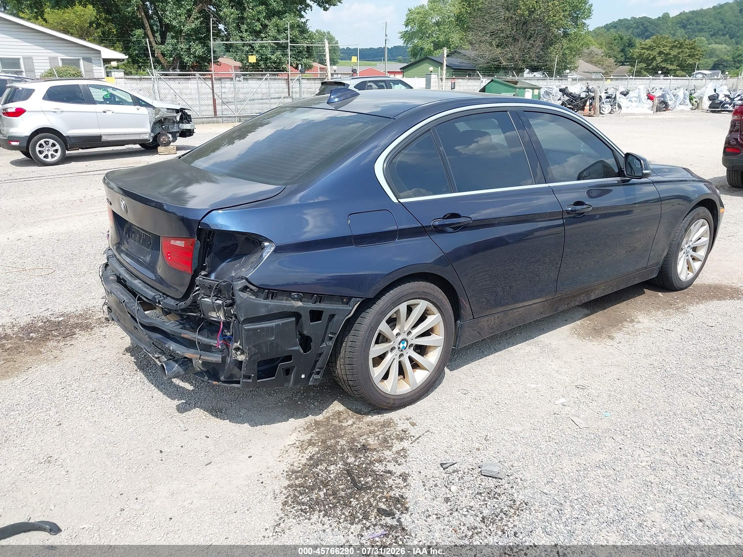 2015 Bmw 335i Xdrive Blue vin: WBA3B9C59FF589829