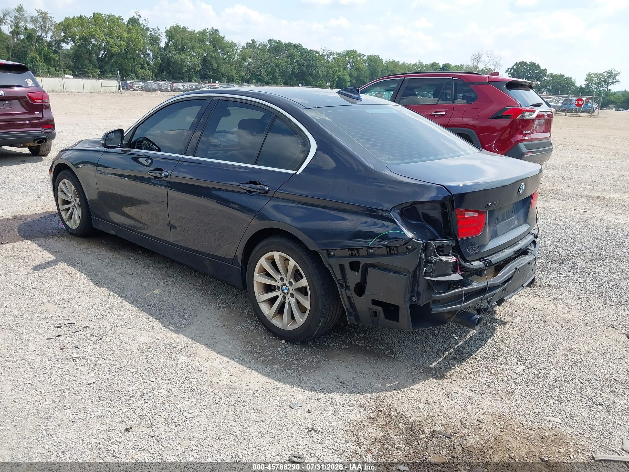 2015 Bmw 335i Xdrive Blue vin: WBA3B9C59FF589829