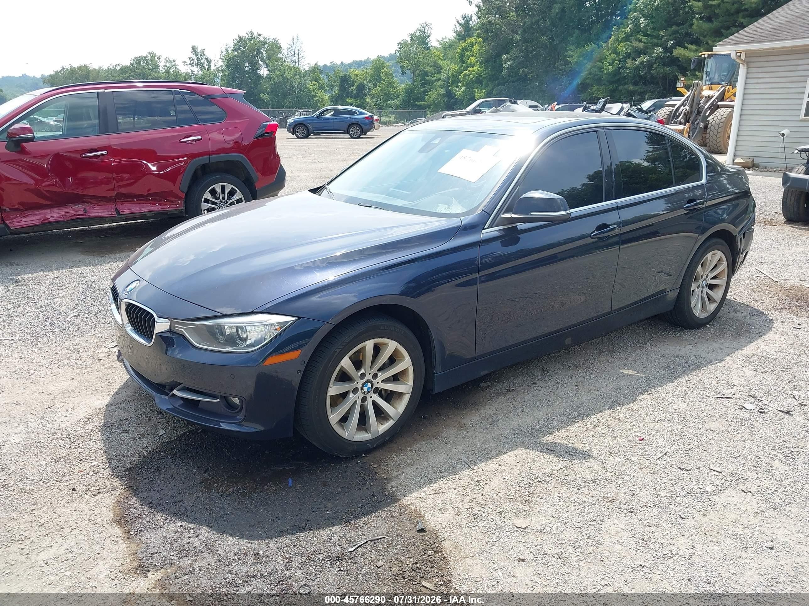 2015 Bmw 335i Xdrive Blue vin: WBA3B9C59FF589829