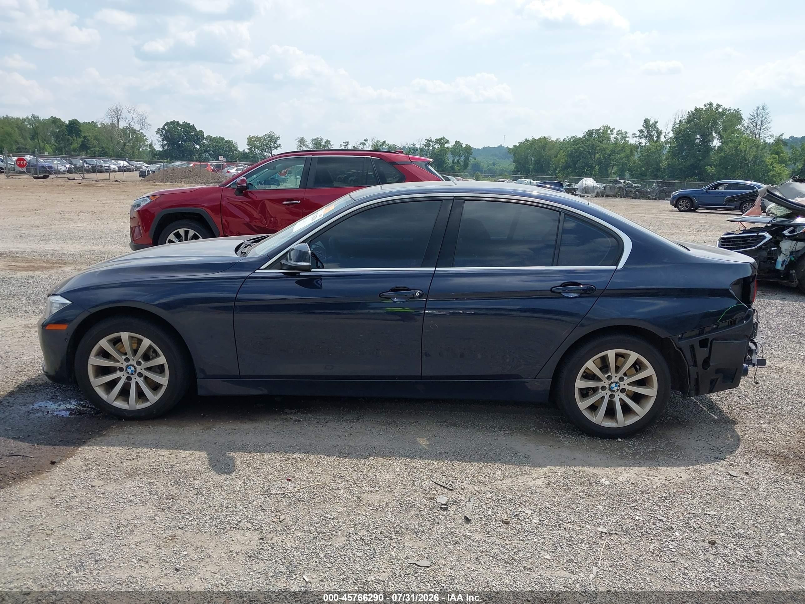 2015 Bmw 335i Xdrive Blue vin: WBA3B9C59FF589829