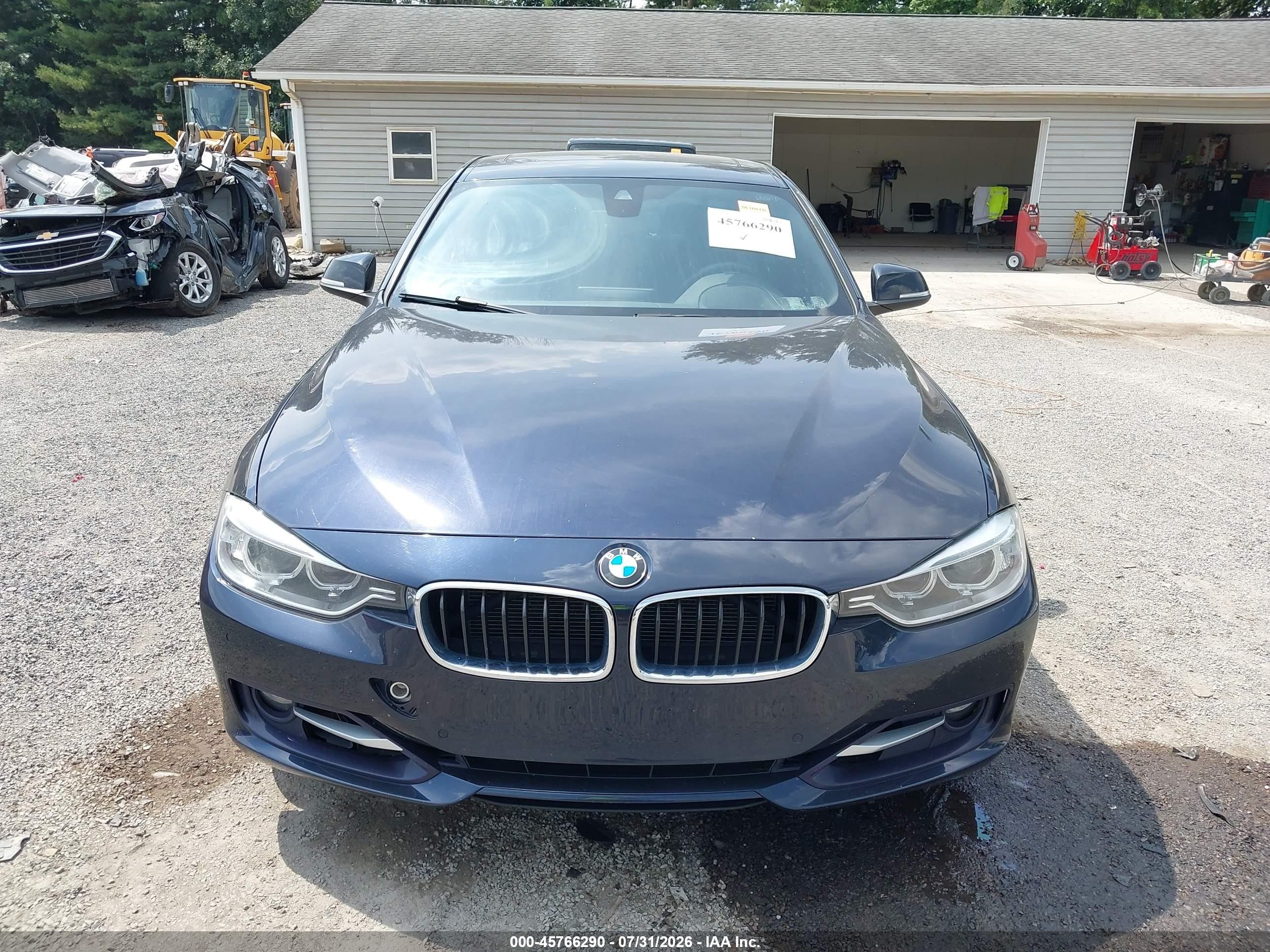 2015 Bmw 335i Xdrive Blue vin: WBA3B9C59FF589829