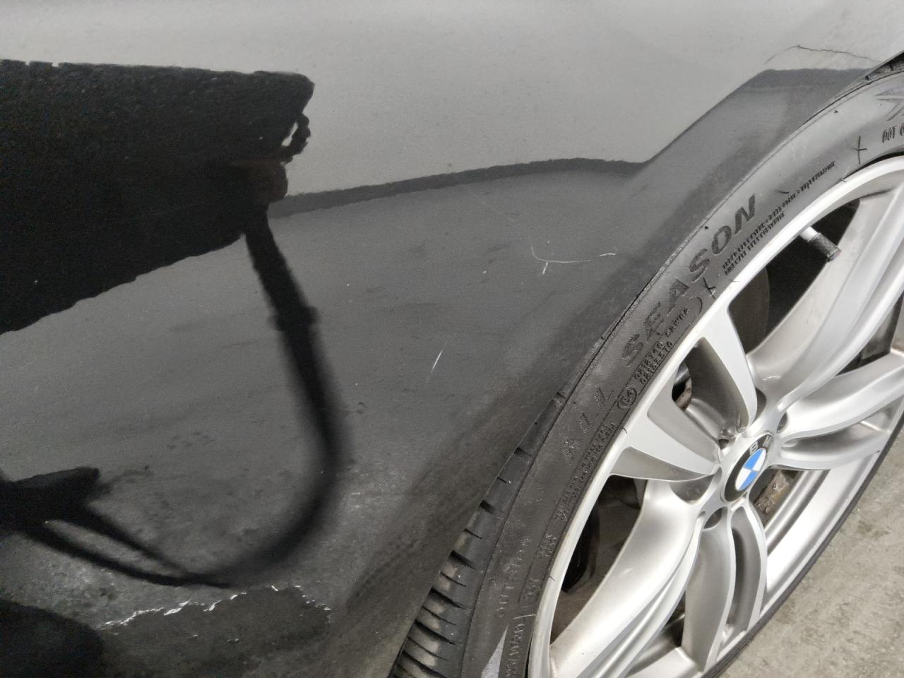 2013 Bmw 335 Xi Black vin: WBA3B9C5XDF587424 Damage: Right Front Fender, Previous Repair, Substandard Repair