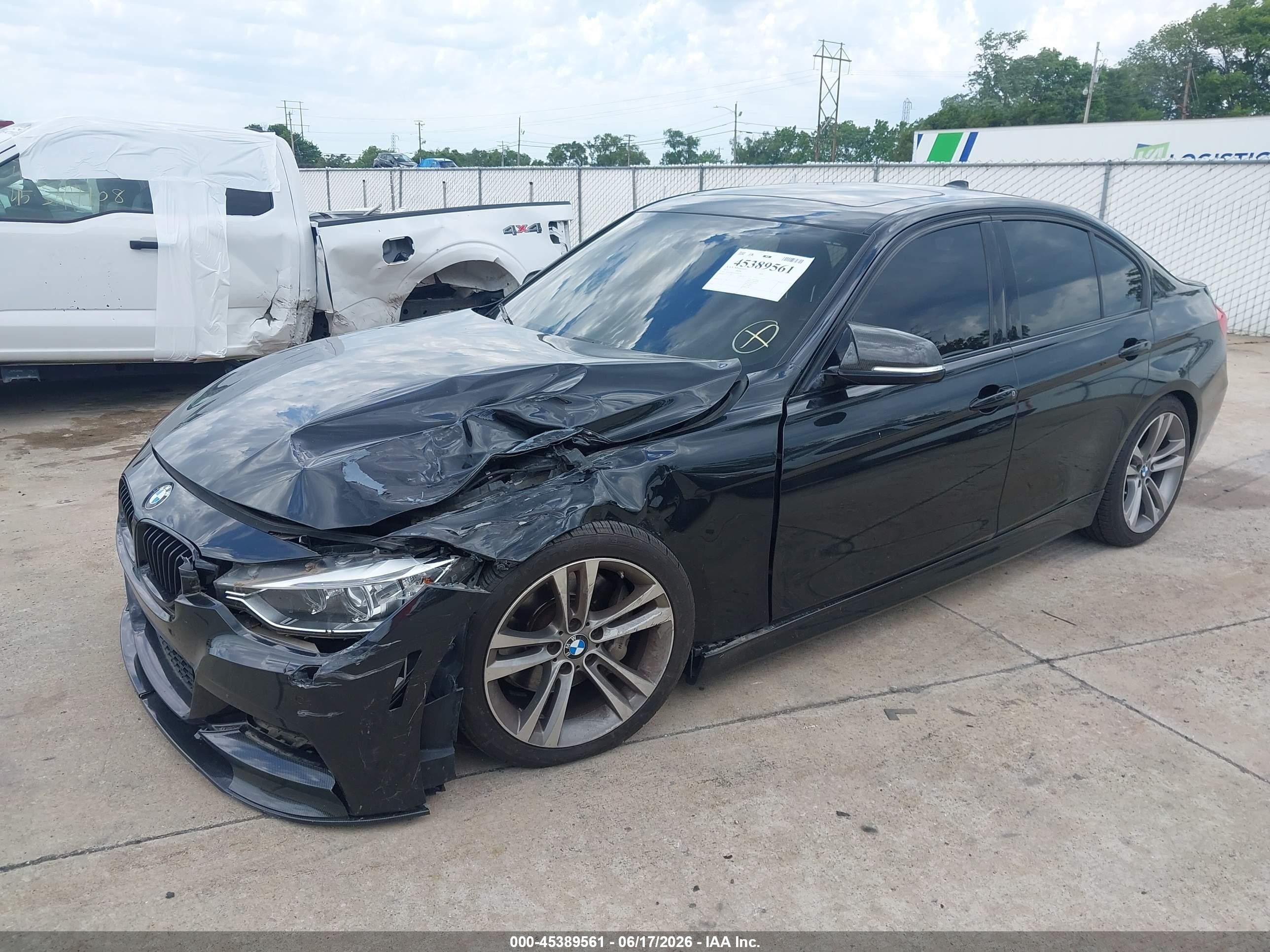 2014 Bmw 335i Xdrive Black vin: WBA3B9G50ENR91091