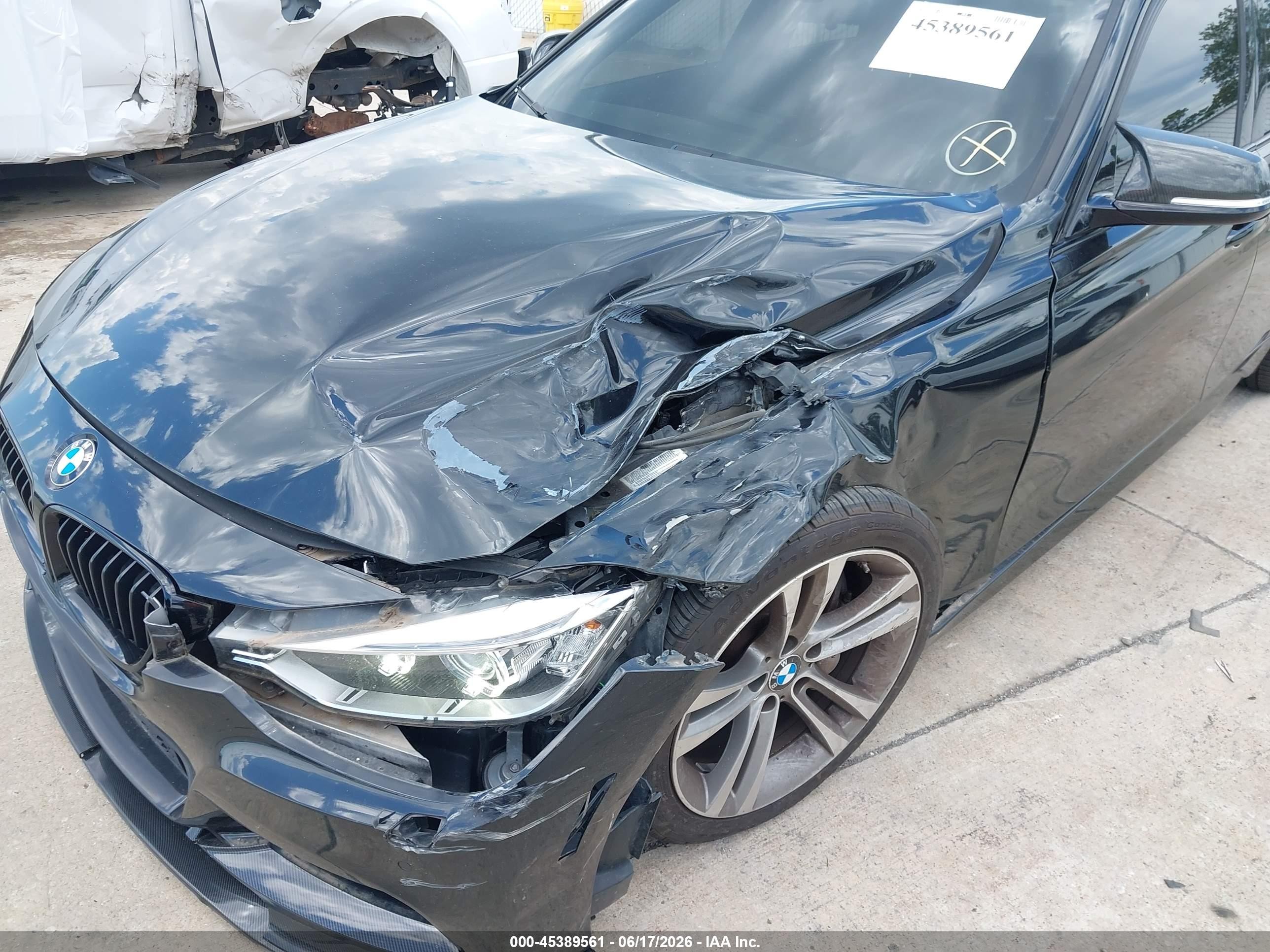 2014 Bmw 335i Xdrive Black vin: WBA3B9G50ENR91091