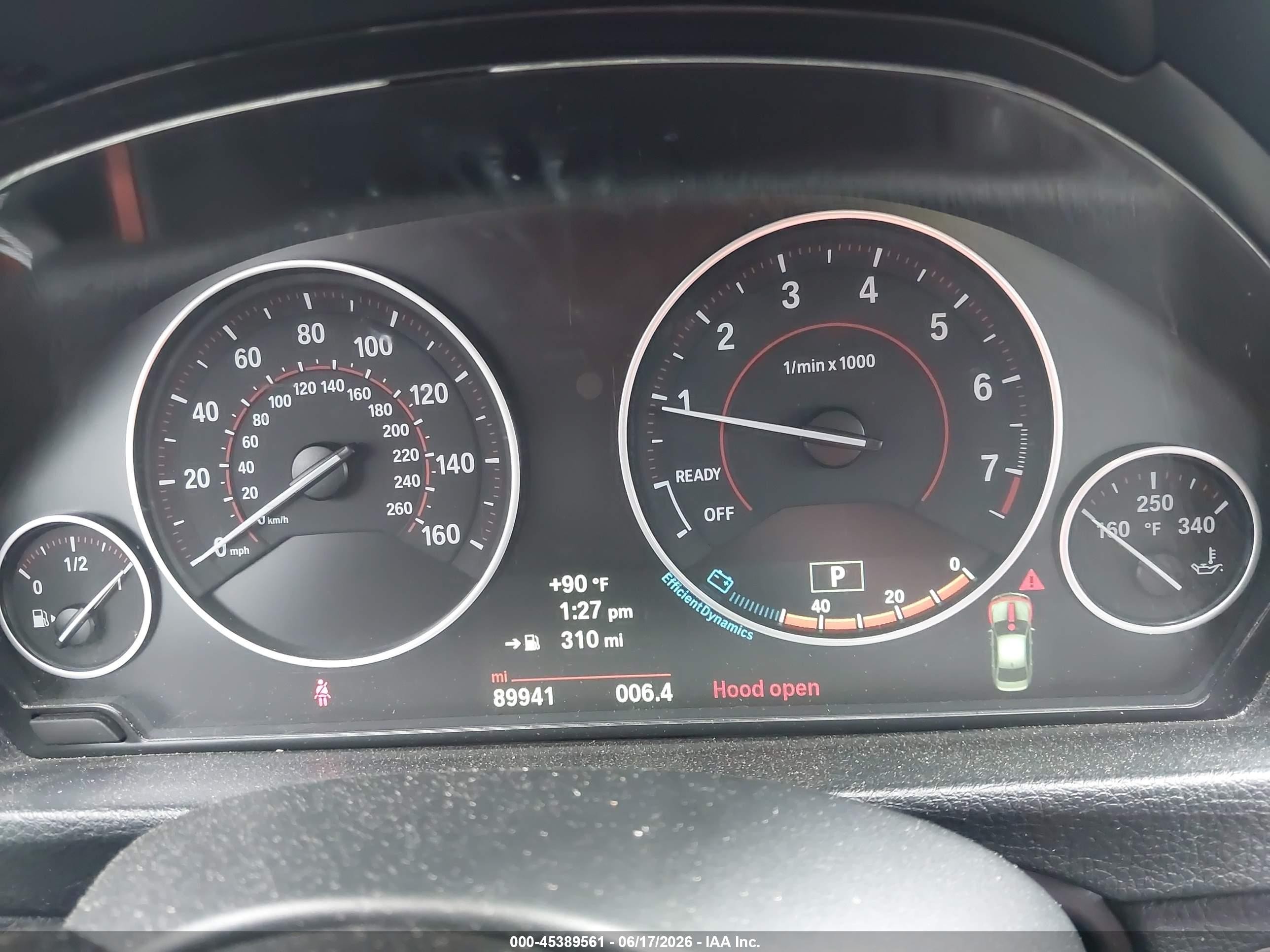 2014 Bmw 335i Xdrive Black vin: WBA3B9G50ENR91091