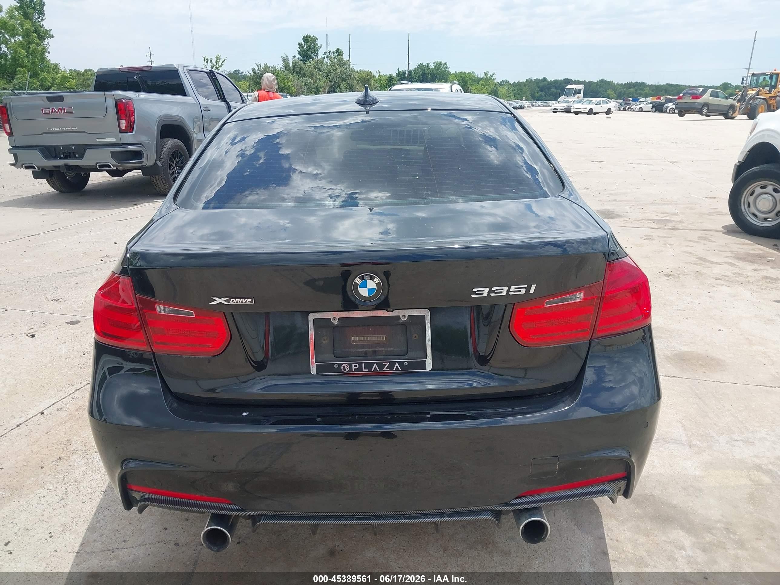 2014 Bmw 335i Xdrive Black vin: WBA3B9G50ENR91091