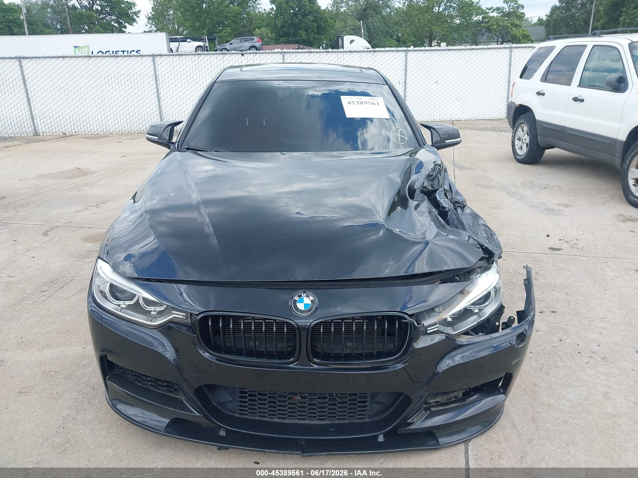 2014 Bmw 335i Xdrive Black vin: WBA3B9G50ENR91091
