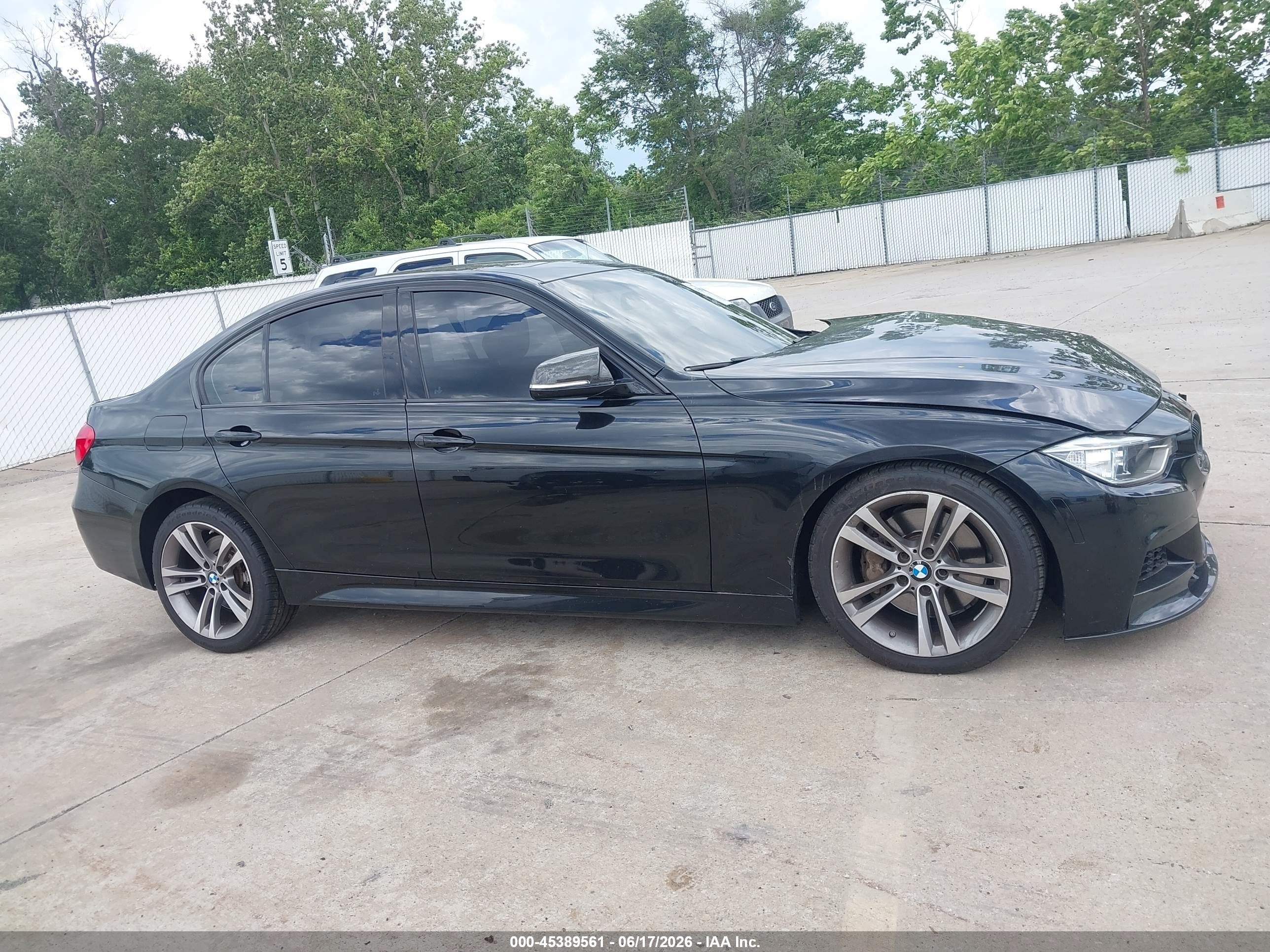 2014 Bmw 335i Xdrive Black vin: WBA3B9G50ENR91091