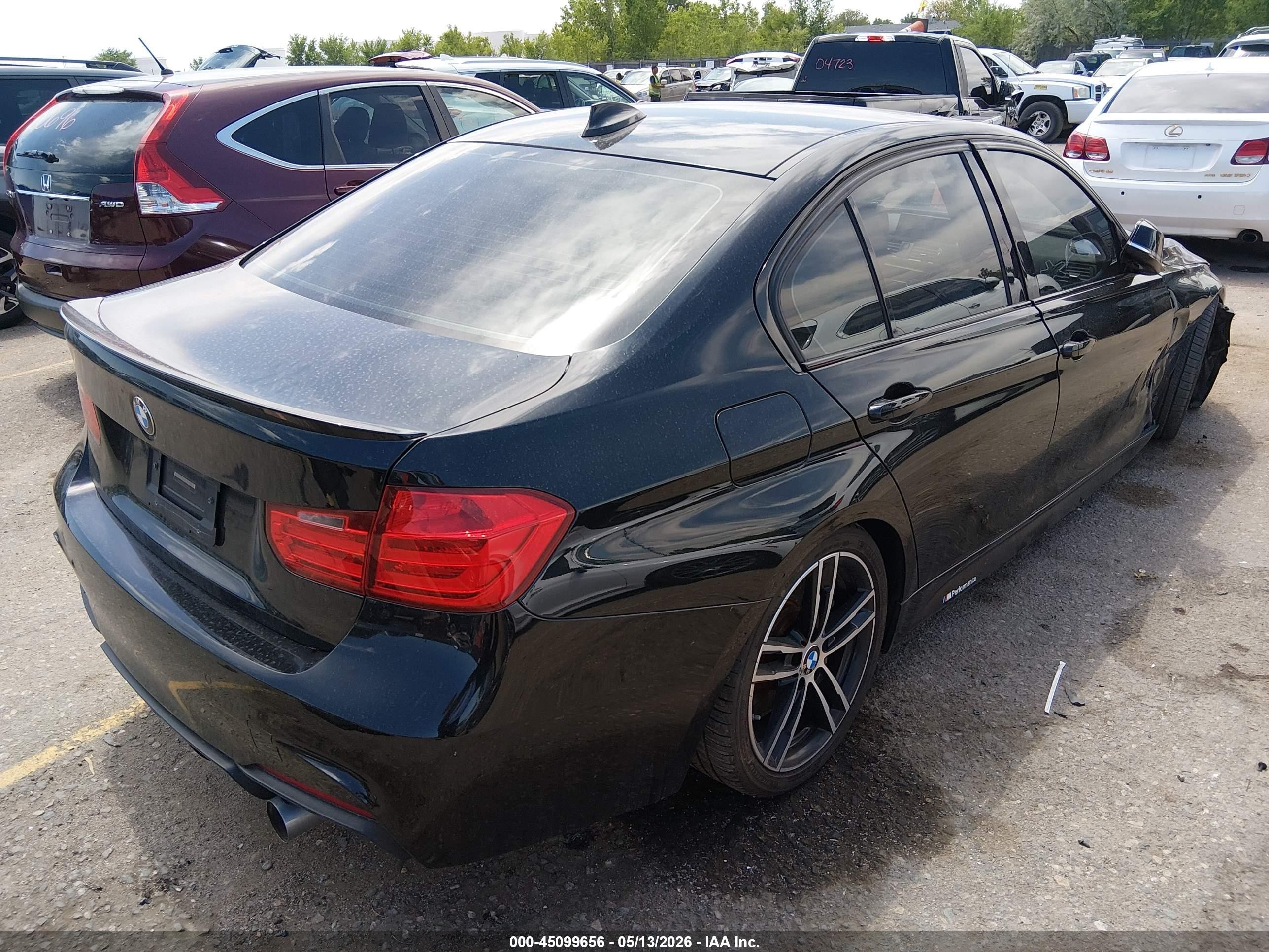 2015 Bmw 335i Xdrive Black vin: WBA3B9G50FNR94994