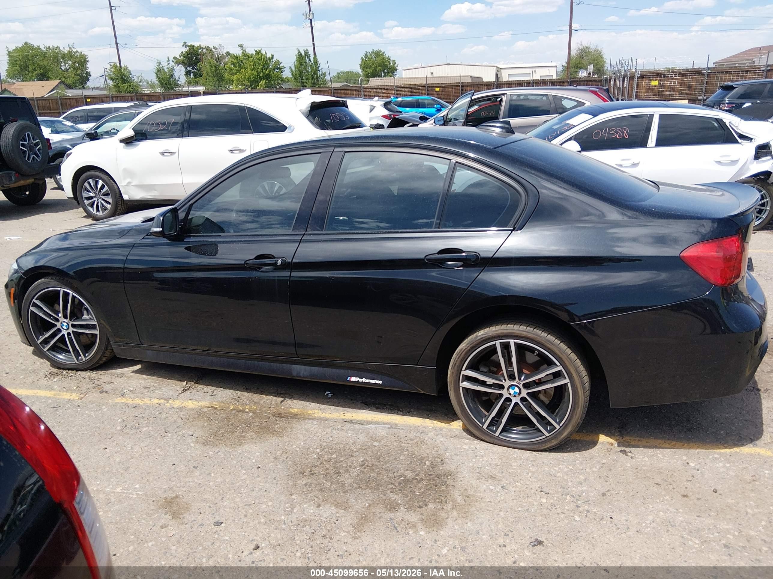 2015 Bmw 335i Xdrive Black vin: WBA3B9G50FNR94994