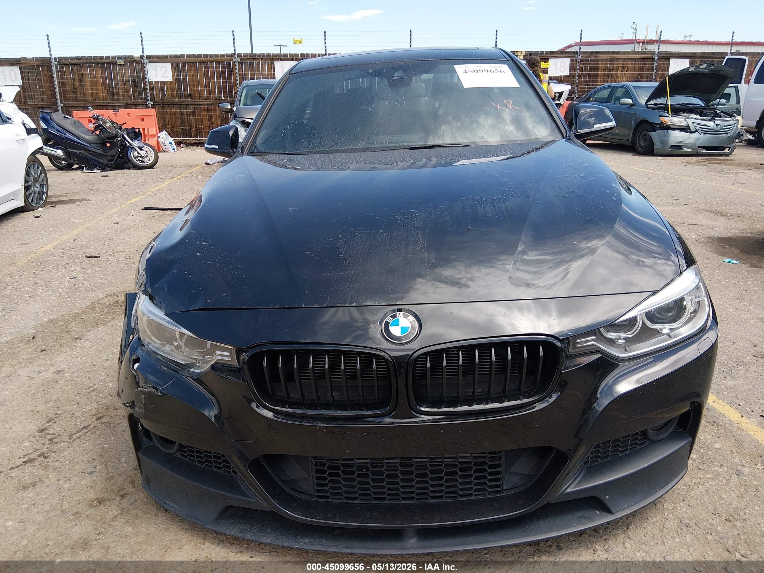 2015 Bmw 335i Xdrive Black vin: WBA3B9G50FNR94994