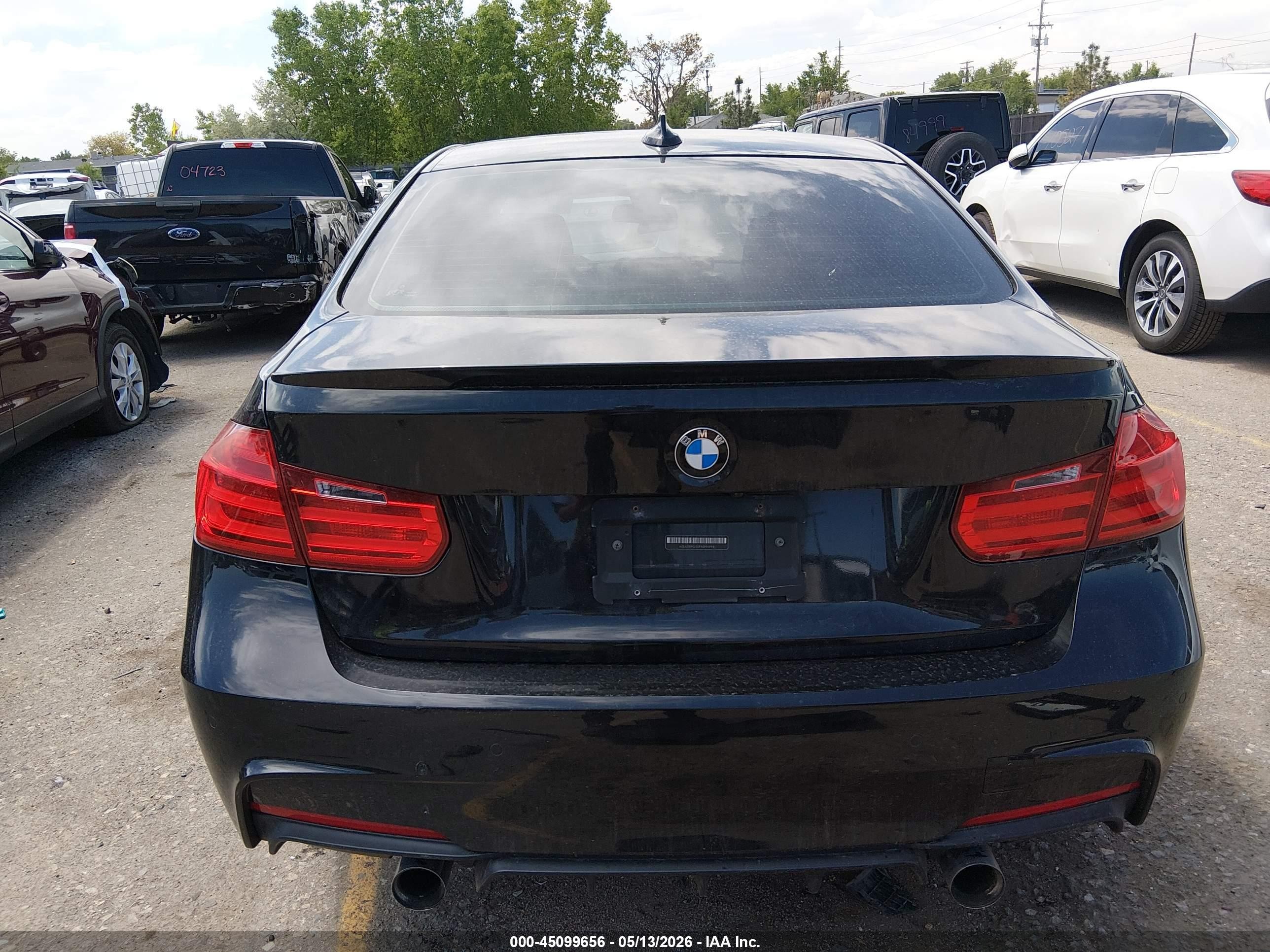 2015 Bmw 335i Xdrive Black vin: WBA3B9G50FNR94994