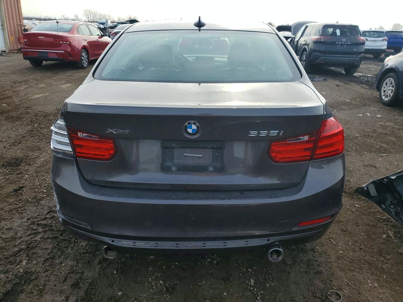 2015 Bmw 335 Xi Gray vin: WBA3B9G51FNR94471