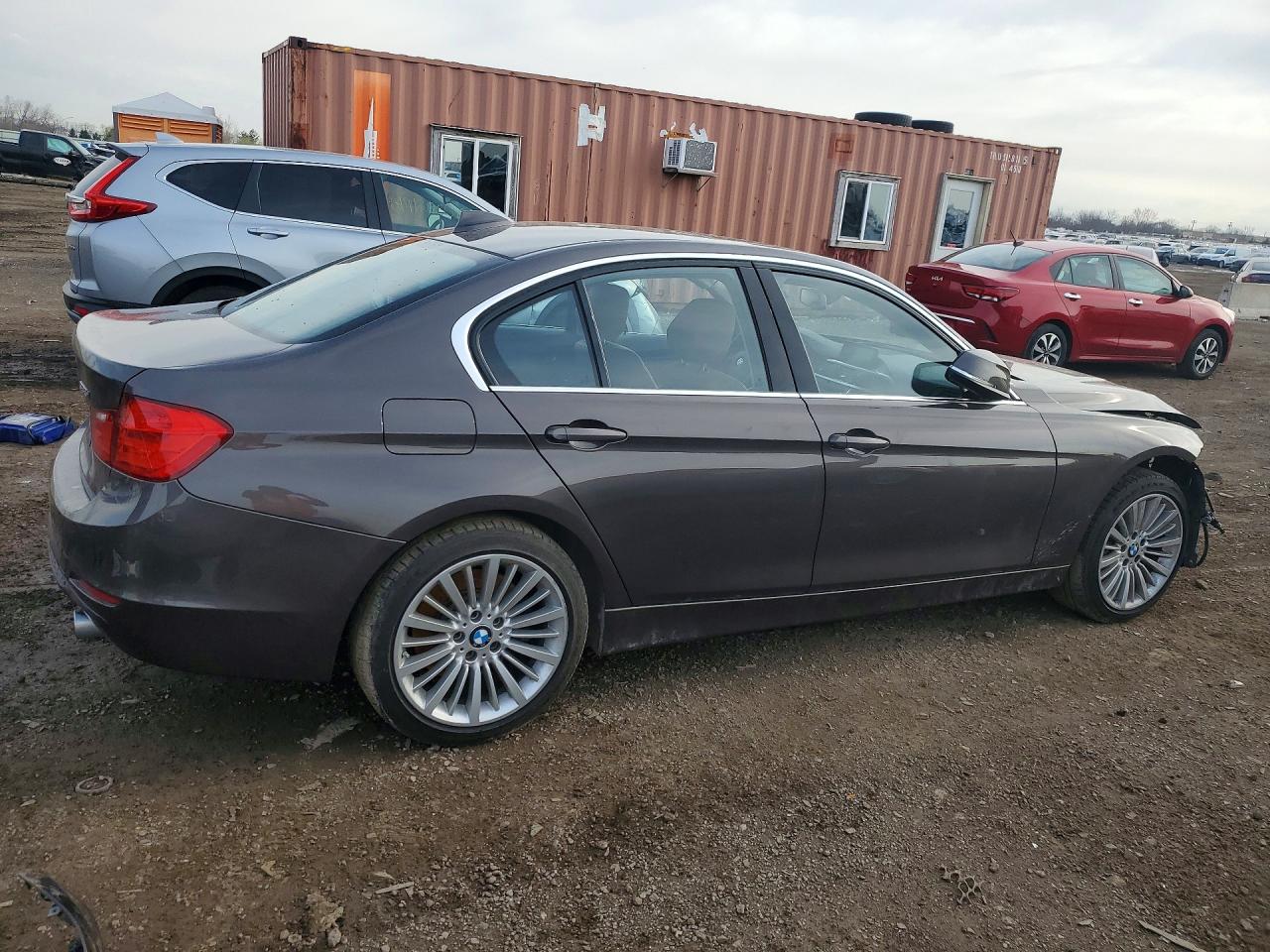 2015 Bmw 335 Xi Gray vin: WBA3B9G51FNR94471