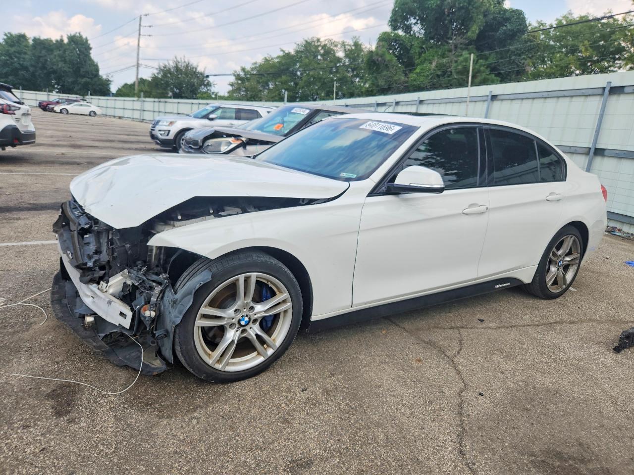 2014 Bmw 335 Xi White vin: WBA3B9G53ENR92638