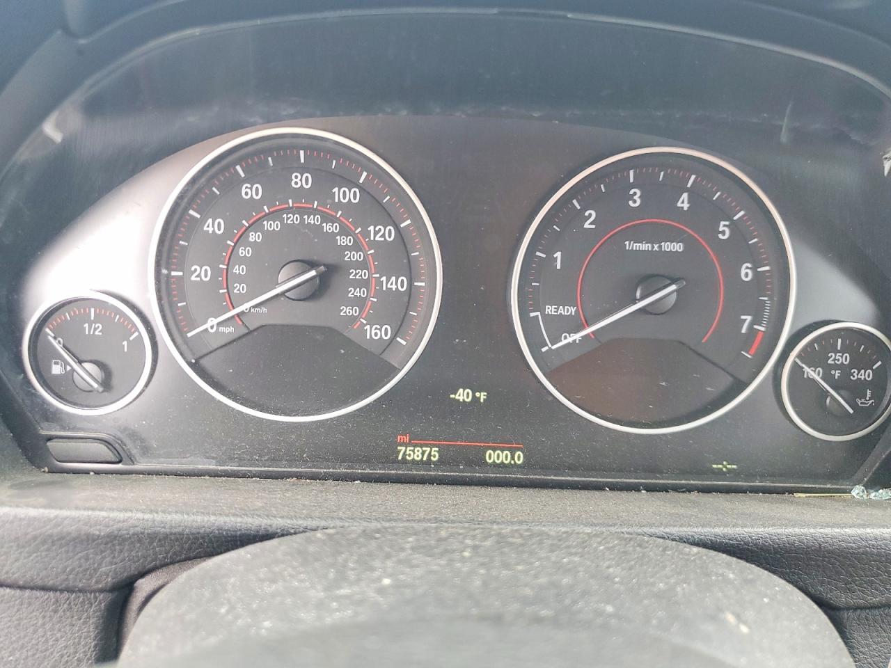2015 Bmw 335 Xi Серый vin: WBA3B9G53FNR93435