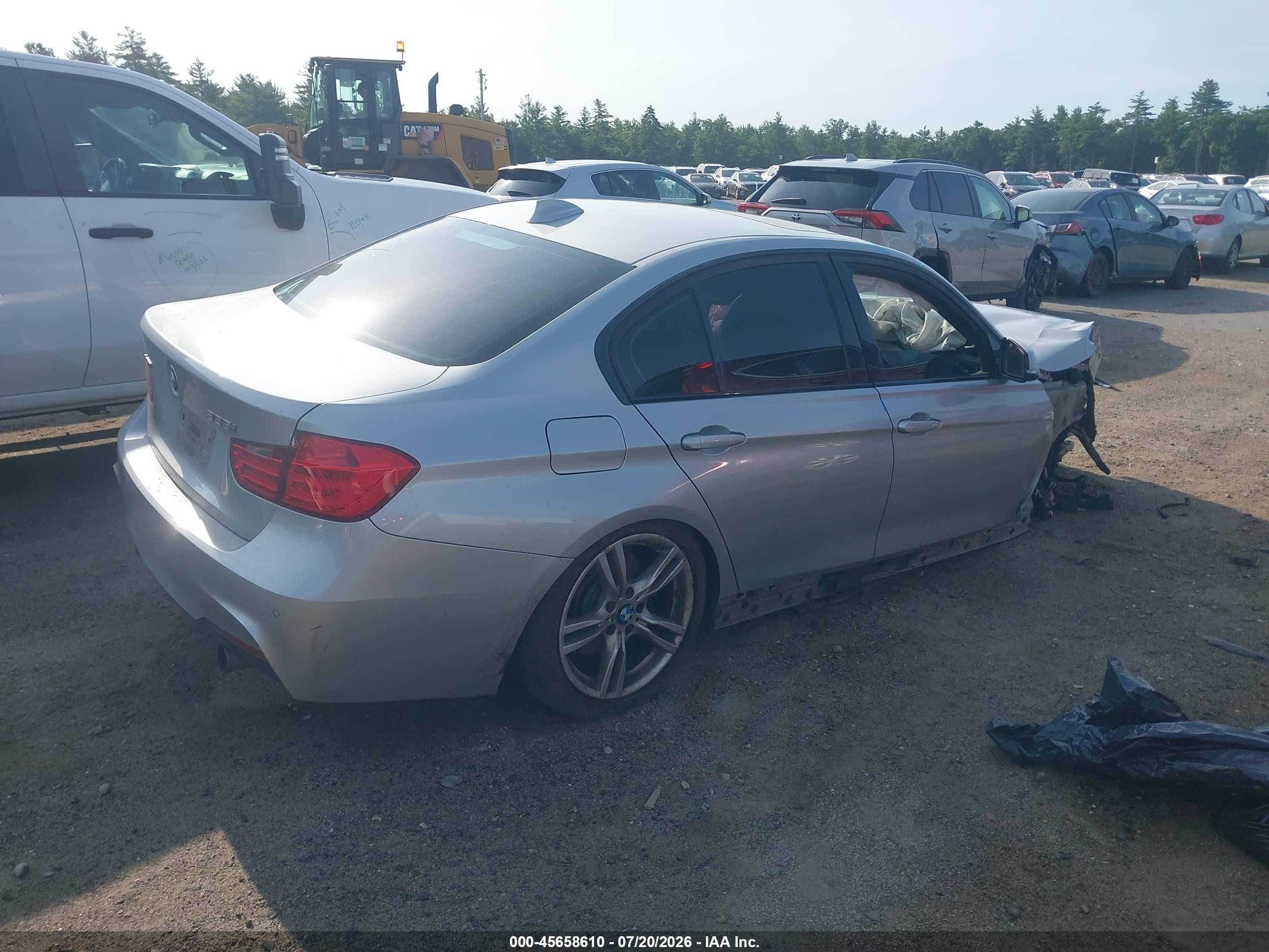2013 Bmw 335i Xdrive Silver vin: WBA3B9G54DNR89746