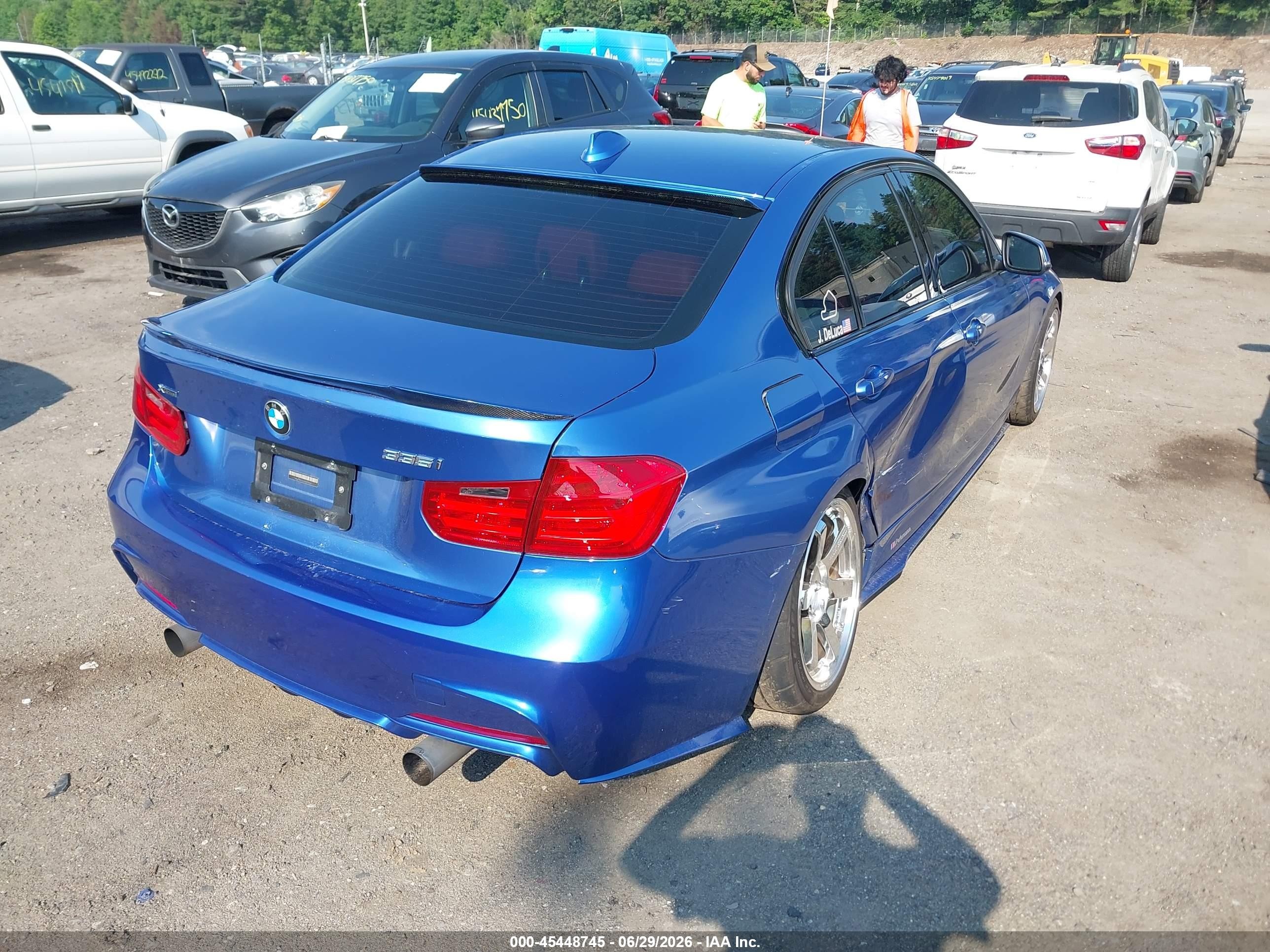 2013 Bmw 335i Xdrive Синий vin: WBA3B9G55DNR79064